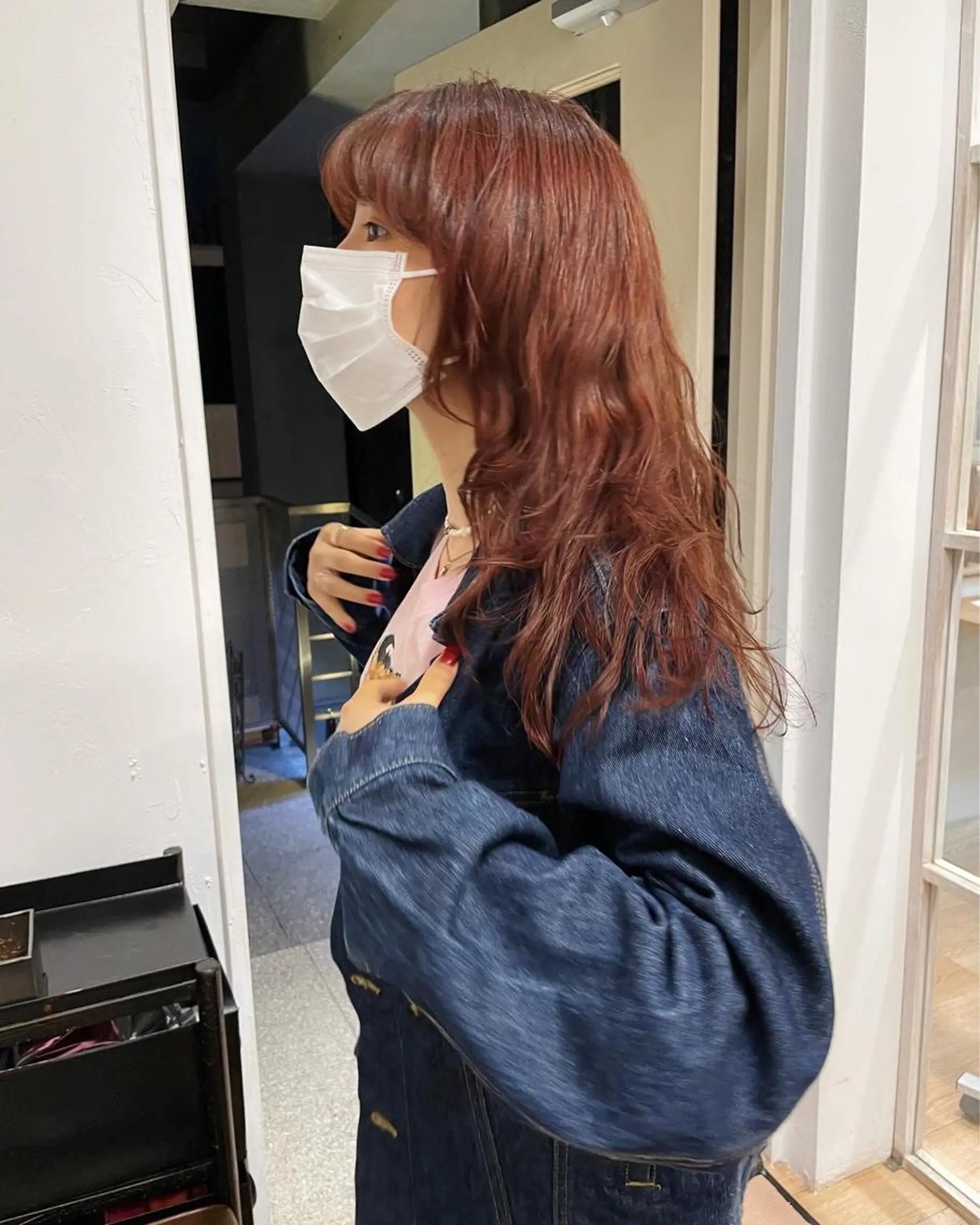 ミディアム パーマ 小顔レイヤー×コンパ クトボブ/林隆平のヘアスタイル