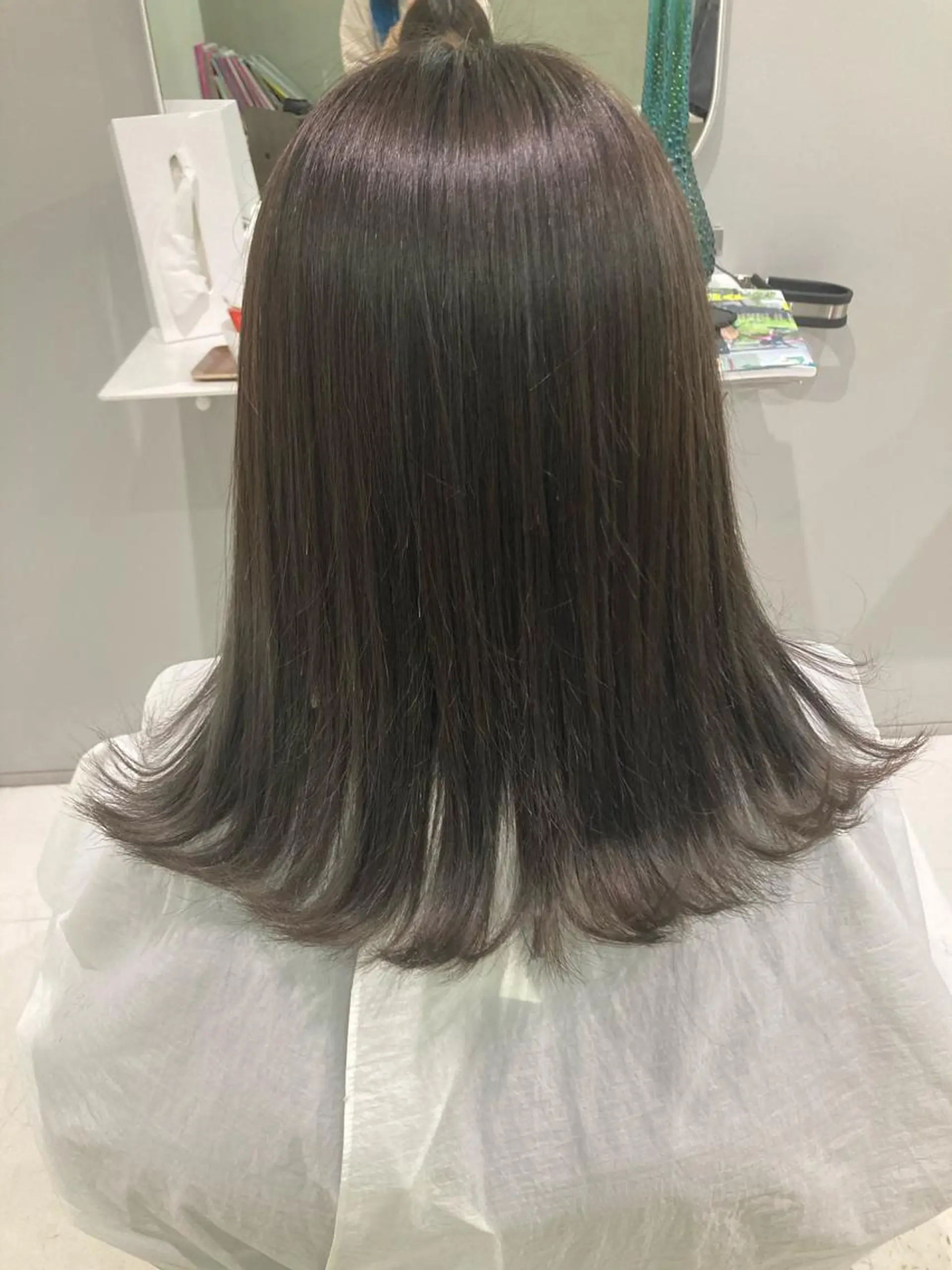 セミロング カラー グレージュ 【GUK】 🦋RIN🦋のヘアスタイル