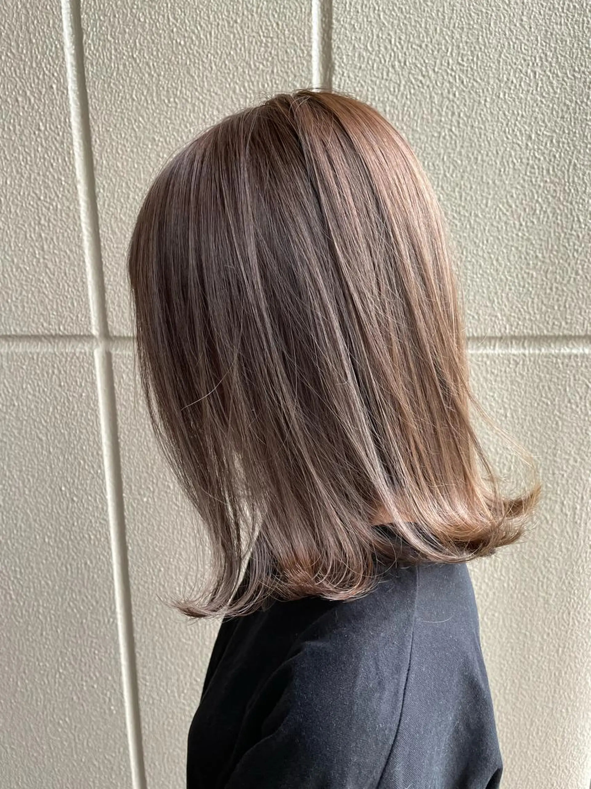 ミディアム 🐬脱白髪染めカラー 清水大世🐬のヘアスタイル