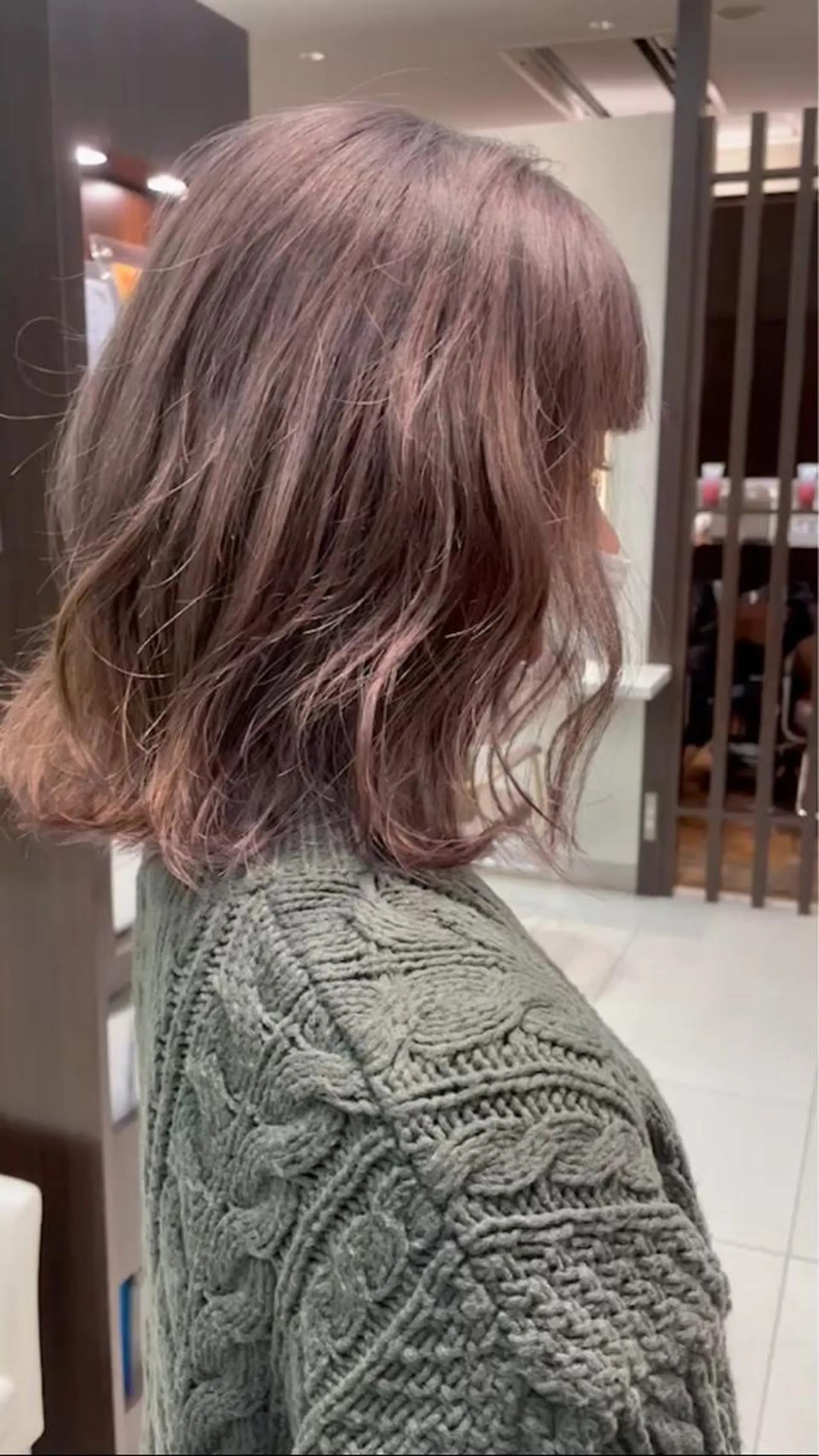 ミディアム カラー ベージュカラー ブリーチ ラベンダーカラー ラベンダーベージュ ✨髪質改善矯正× ブリーチ✨YU-KIのヘアスタイル