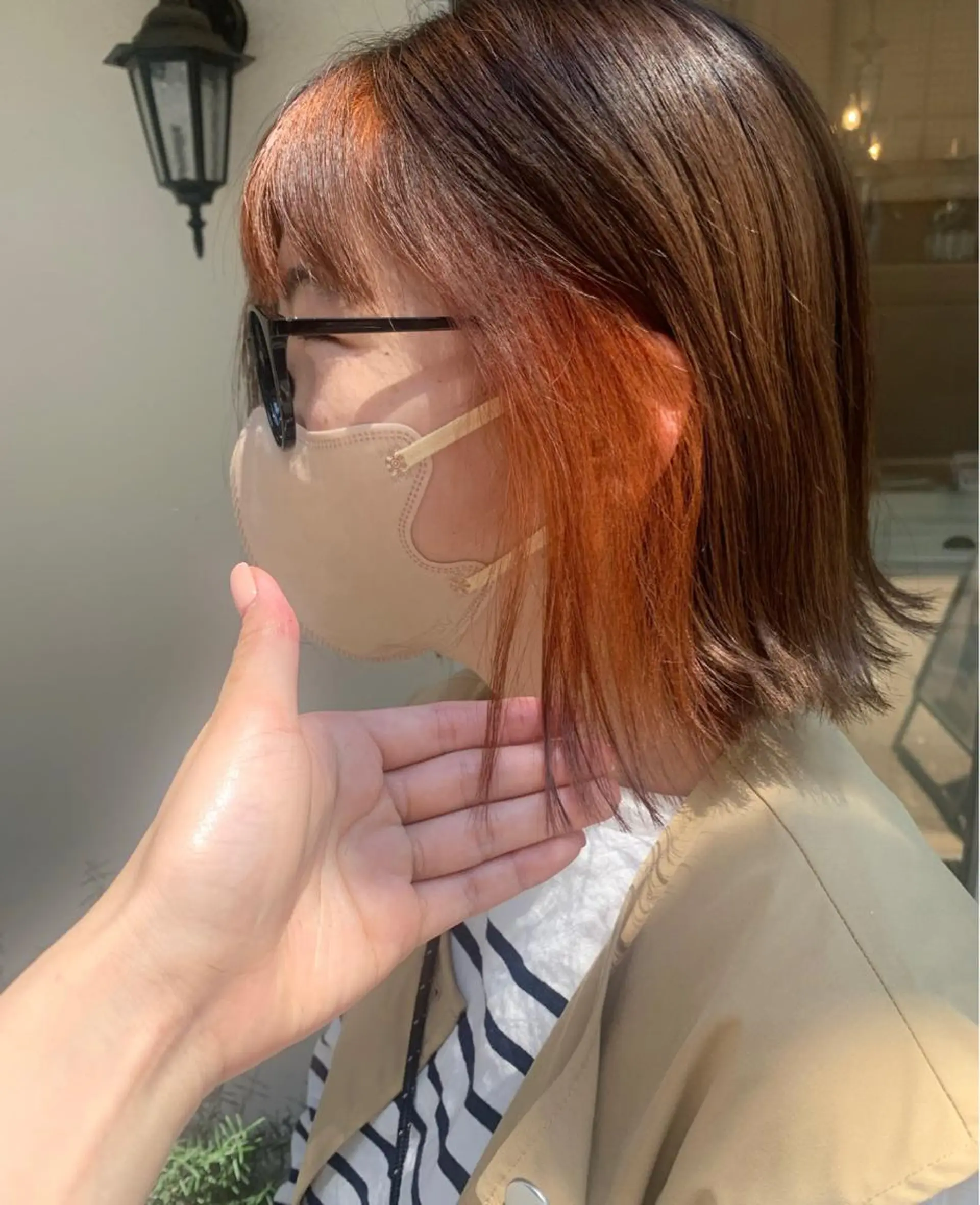 ミディアム カラー stylist店長 岡本真依のヘアスタイル