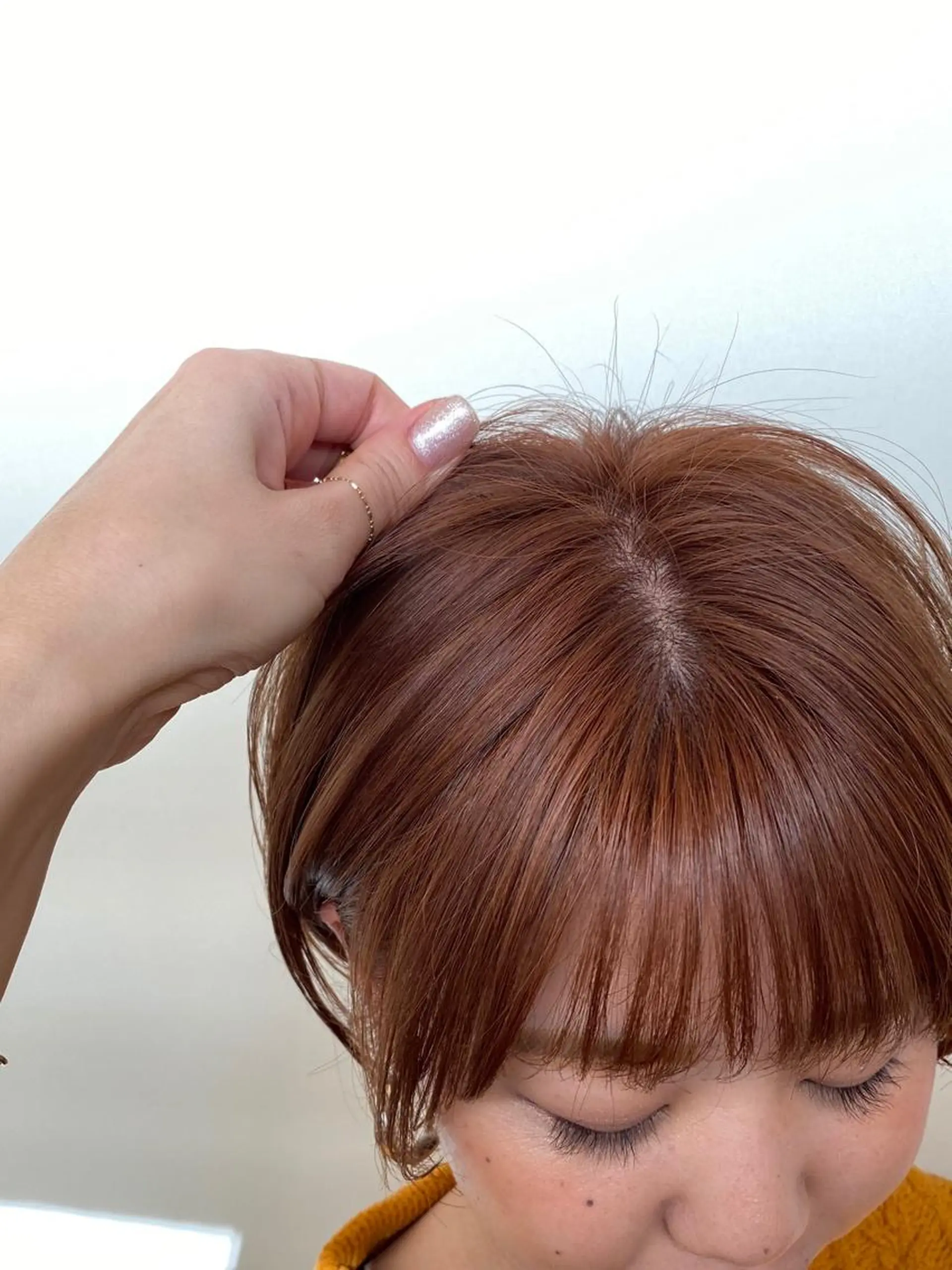 ショート カラー ベージュカラー ブラウンカラー オレンジ オレンジブラウン ショートヘア ヘアカラー トリートメント ヘッドスパ ✨カラー支持No.1 🧸ワキ カナコ🧸のヘアスタイル