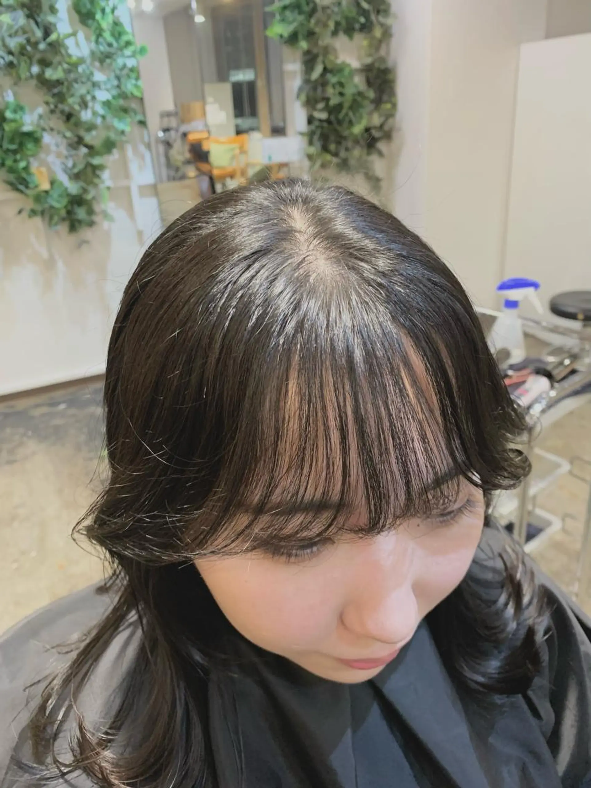 ミディアム ヘアアレンジ サイドバング カット オリーブ/縮毛矯正 /スパ/たっくんのヘアスタイル