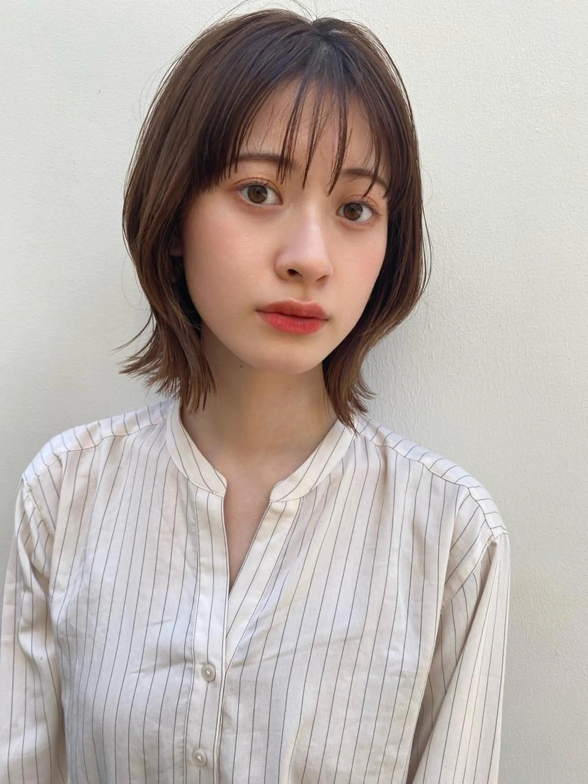 ミディアム カラー 🪭risa 暖色/レイヤー🪭のヘアスタイル