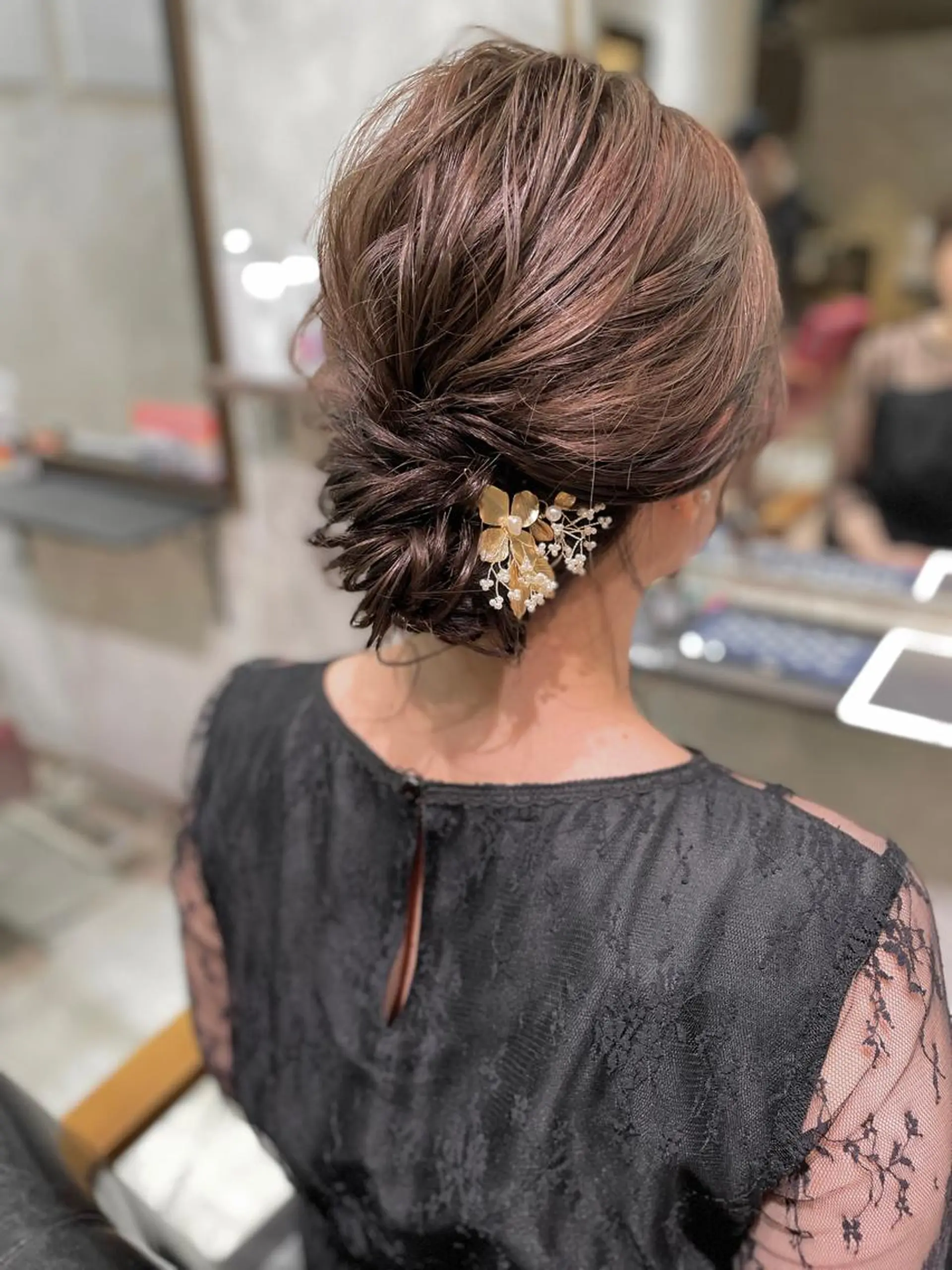 ミディアム ボブ ヘアセット 内藤 まどかのヘアスタイル