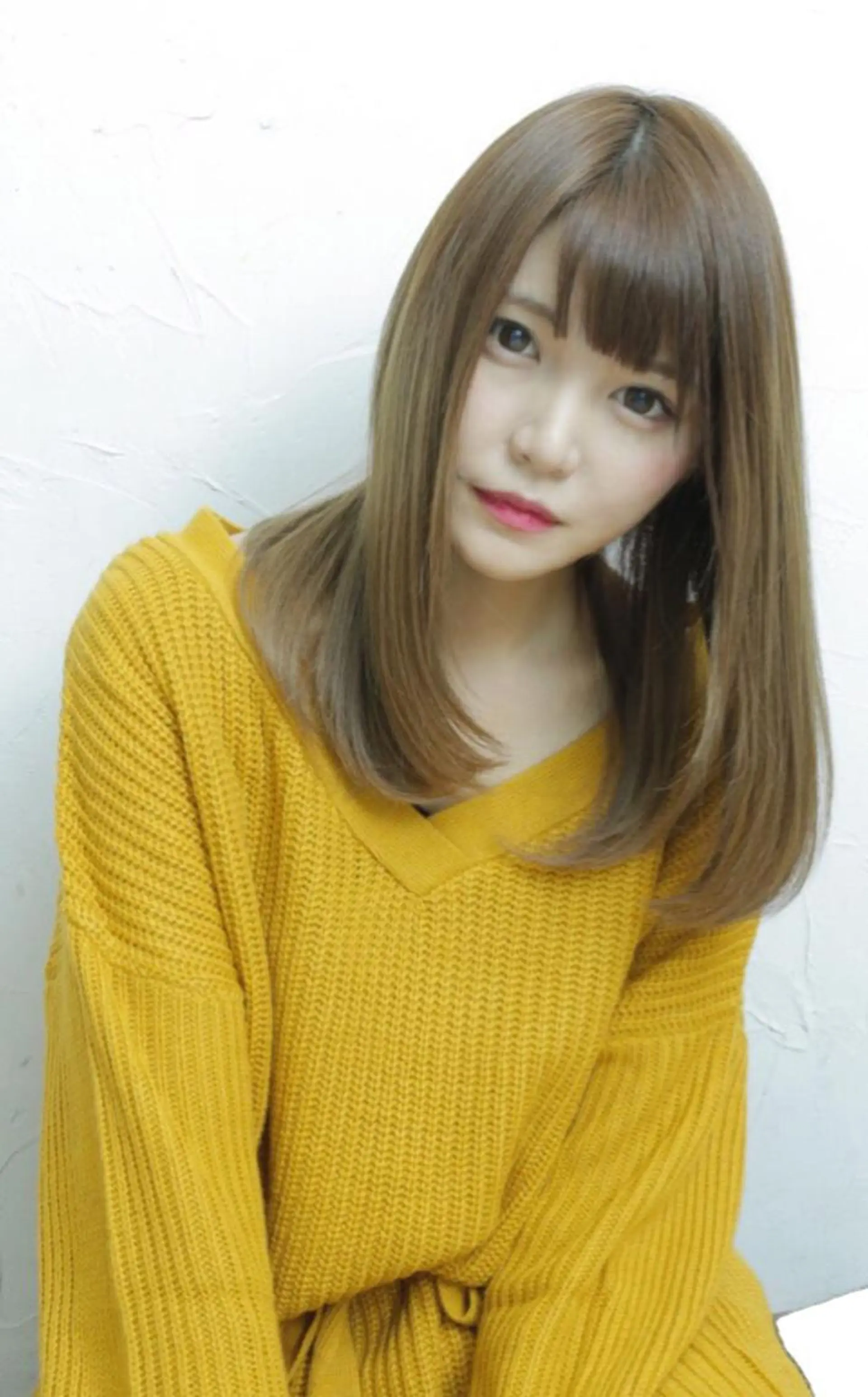 セミロング カット 縮毛矯正 トリートメント ヘッドスパ 新宿メンズパーマ特化 メンズバレイヤージュのヘアスタイル