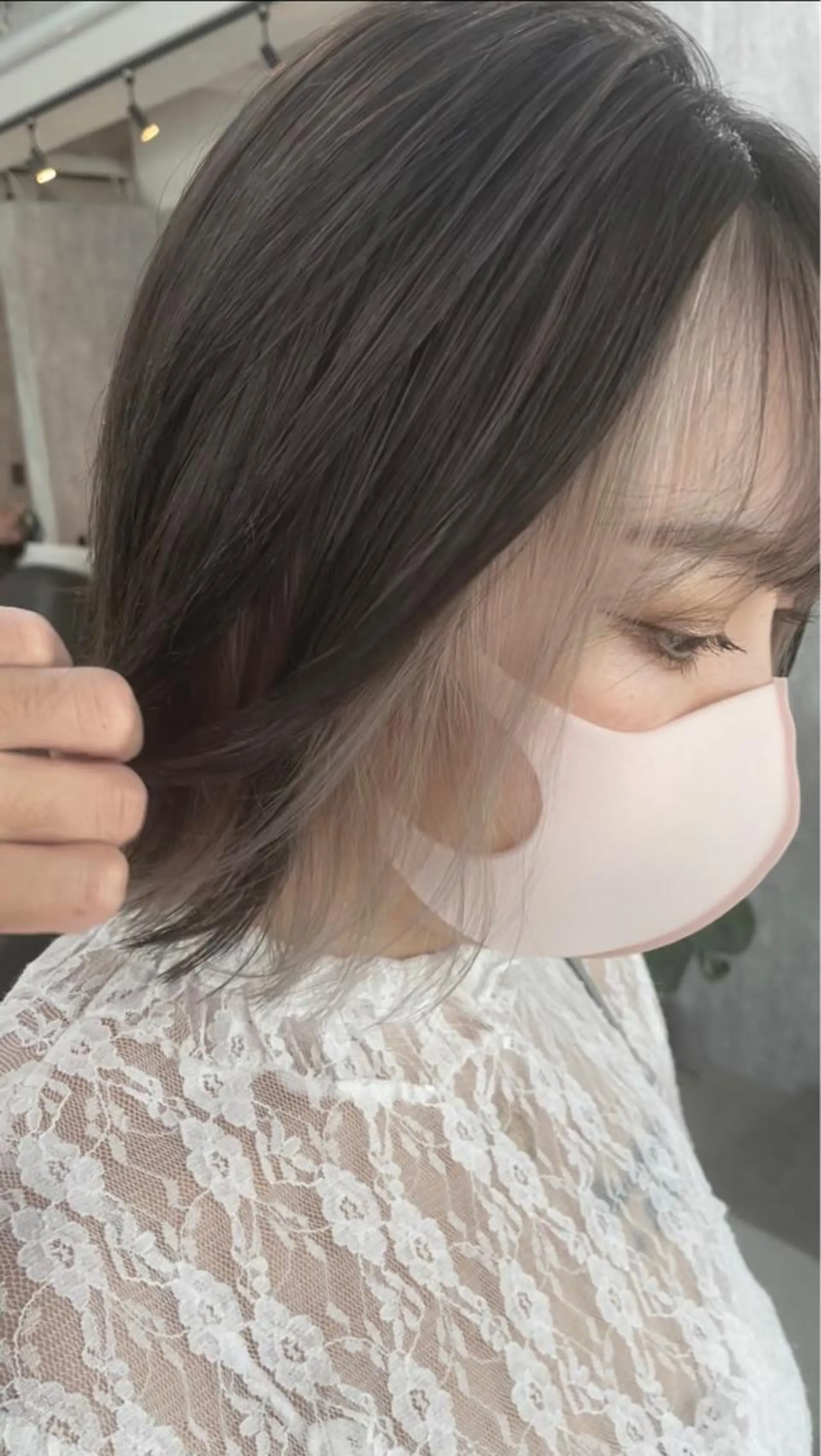 ミディアム カラー ヘアカラー トリートメント ALLEN hair 京橋店のヘアスタイル