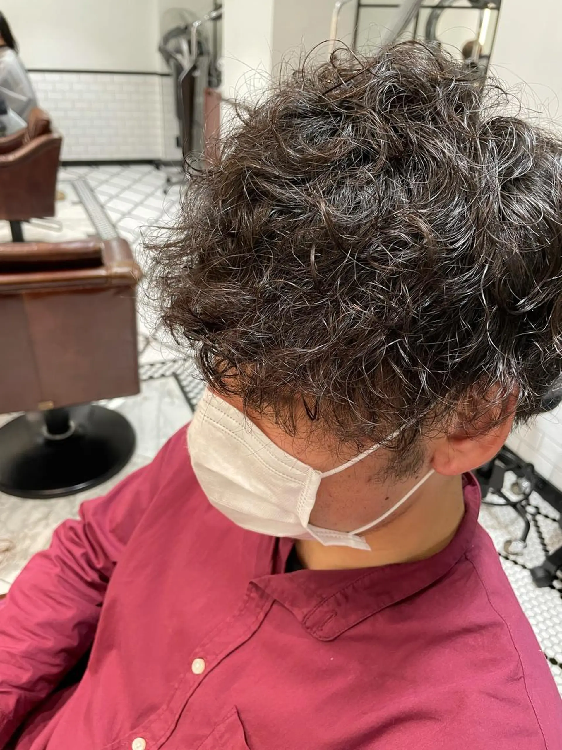 パーマ メンズ メンズパーマ パーマ SIGN店長中村 レイヤーカット募集のヘアスタイル