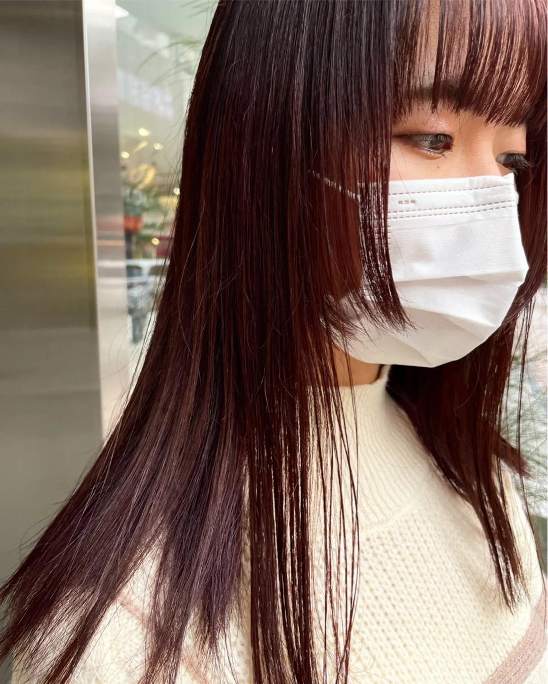 セミロング カラー 姫カット risa 。のヘアスタイル