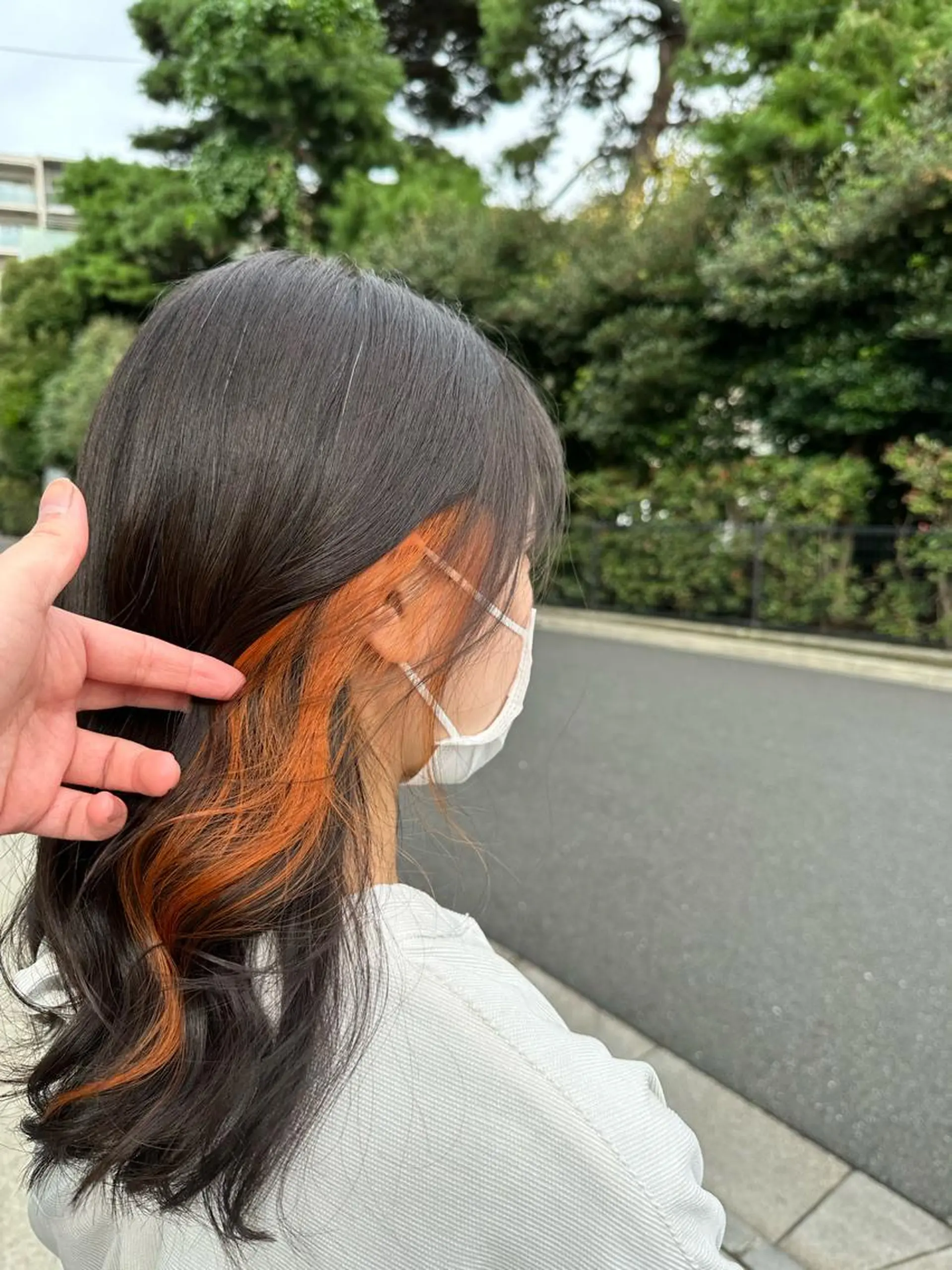 セミロング カラー 🪼高評価🪼 💎柴崎の藤咲💎のヘアスタイル