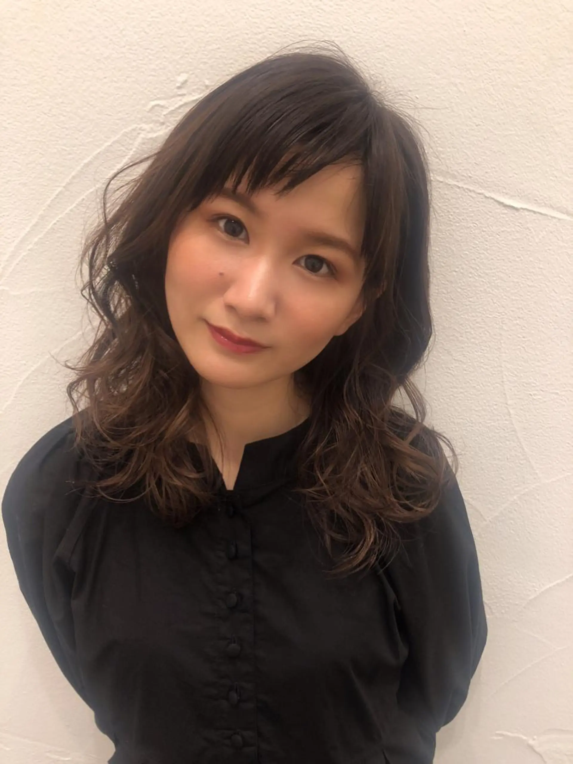 セミロング カラー Ash中目黒店 榊間茜のヘアスタイル