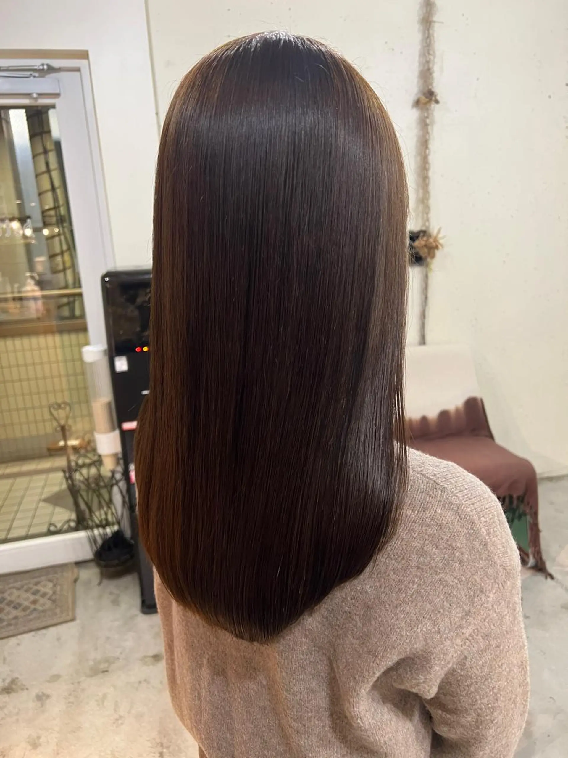 セミロング カラー パーマ カット 縮毛矯正 💛似合わせカット カラー💛 amiのヘアスタイル