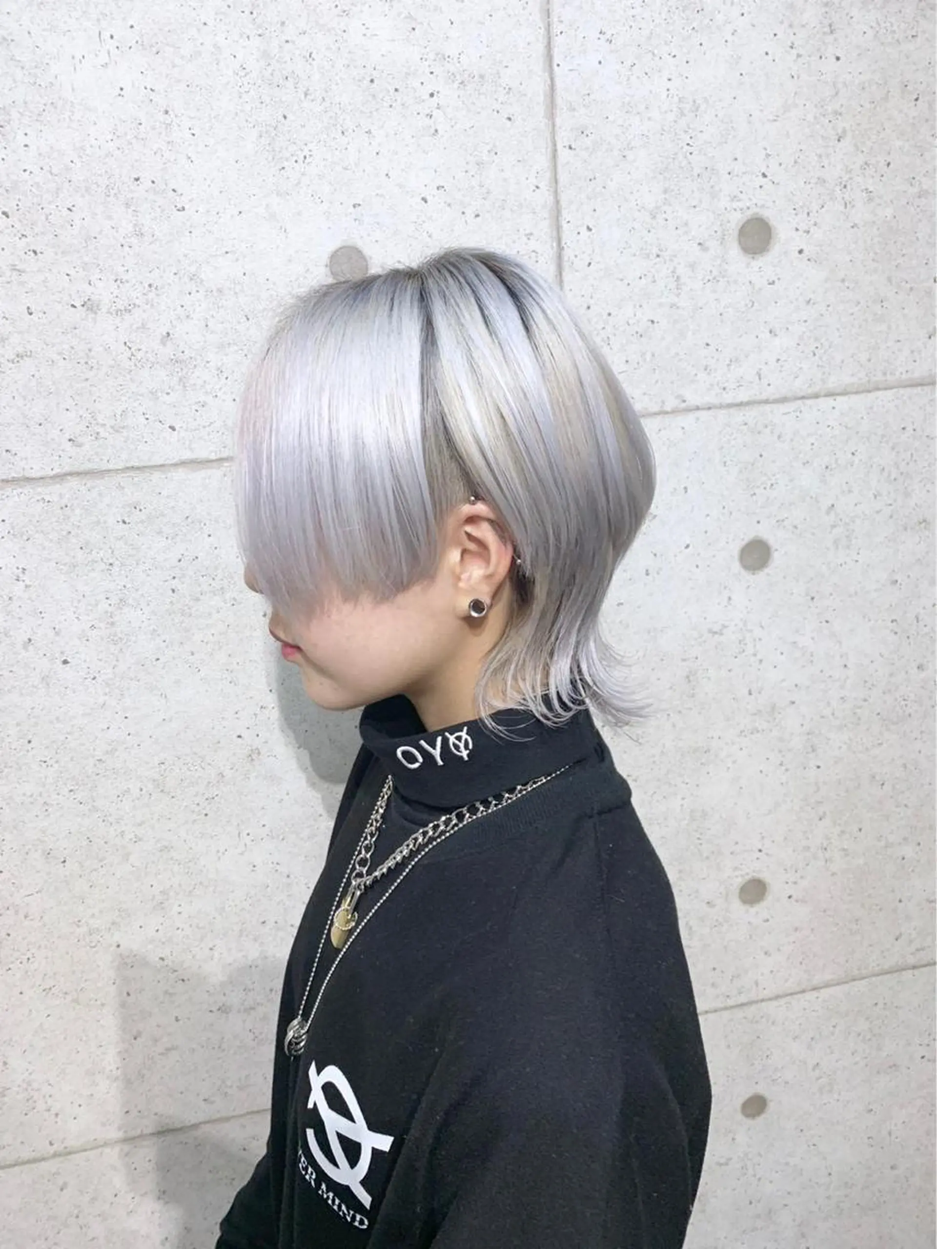 カラー ハイトーンカラー シルバー ホワイトシルバー 藤田 清志のヘアスタイル