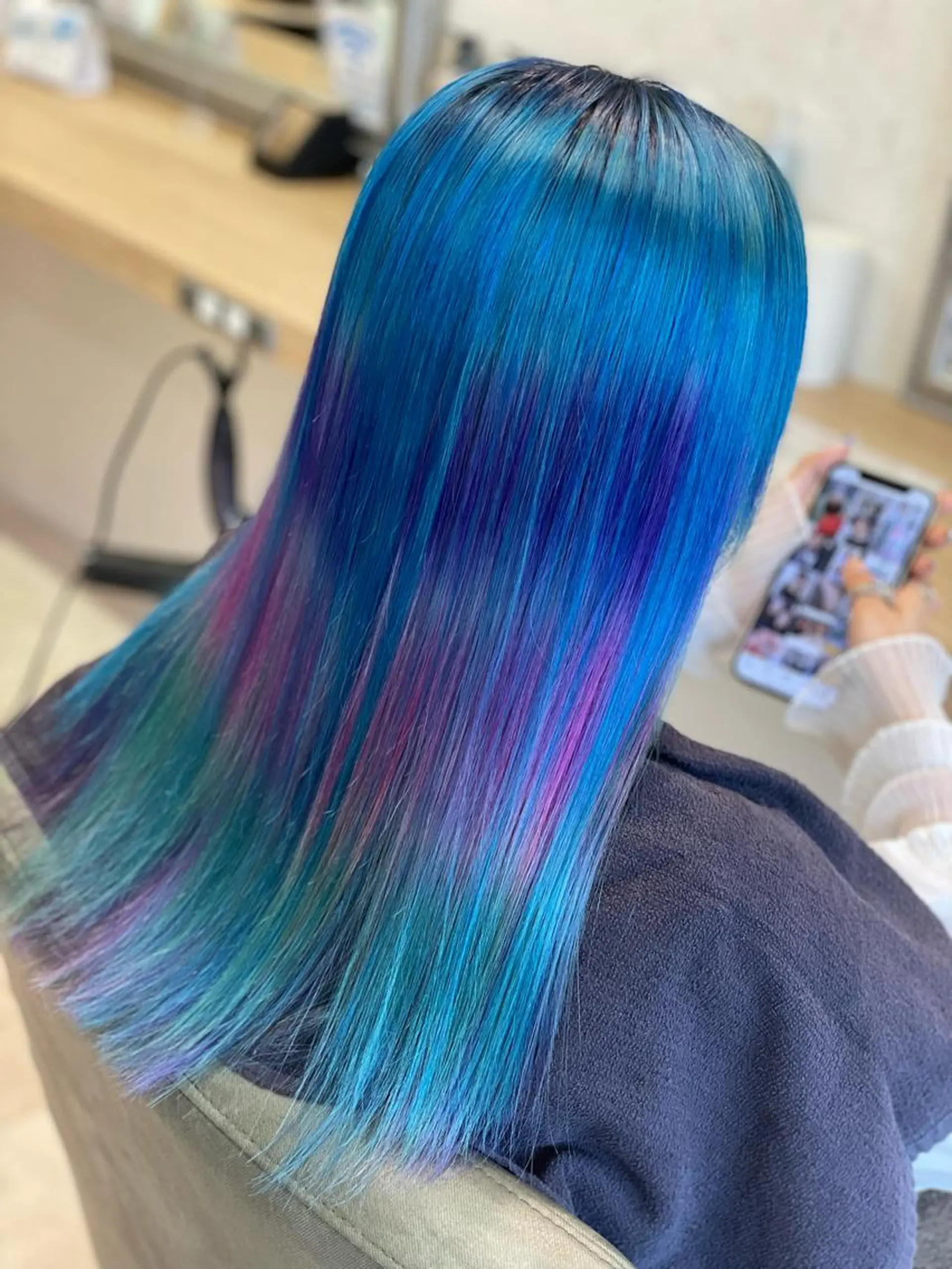 ミディアム カラー ヘアアレンジ ブリーチ ケアブリーチ ダブルカラー グラデーションカラー イルミナカラー ヘアカラー トリートメント 髪質改善×ハイトーン 中田啄也のヘアスタイル