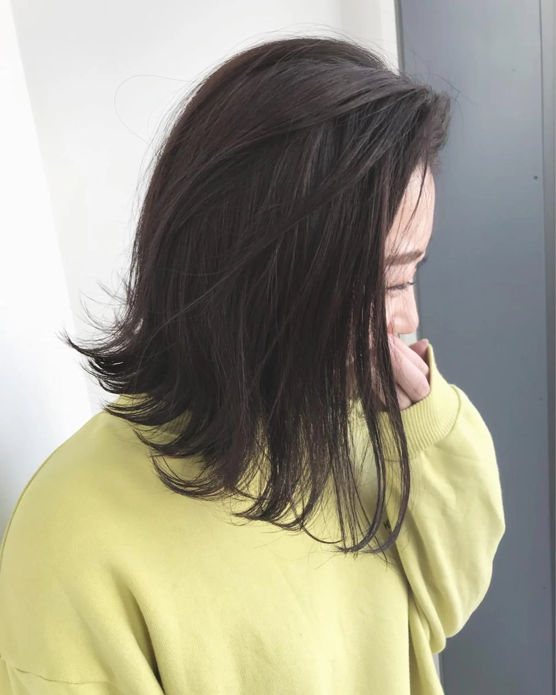 ミディアム カット講師 久保匠のヘアスタイル