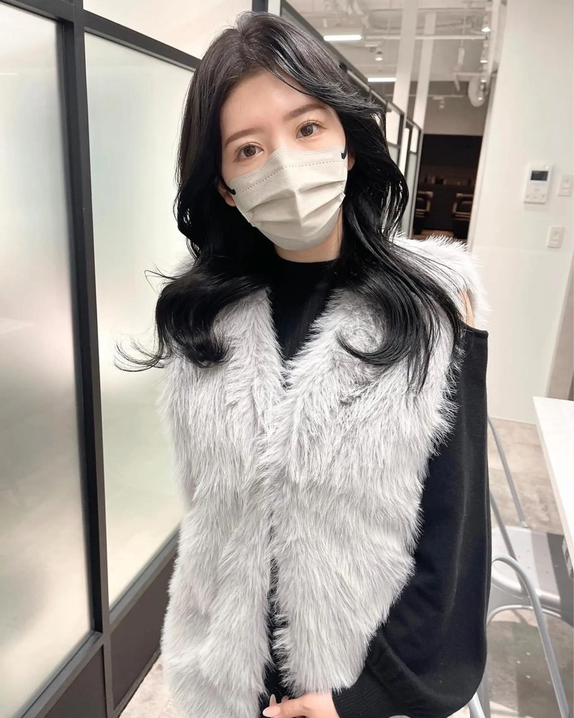 ロング 韓国風ヘア レイヤーカット カット ヘアカラー トリートメント 韓国レイヤーカット 髪質改善▫️水野有真のヘアスタイル