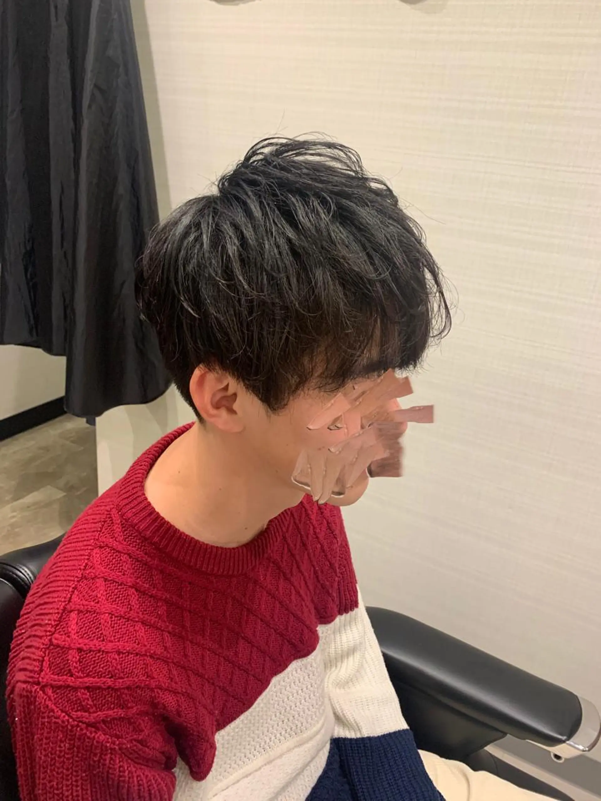 ミディアム パーマ メンズ マッシュ 刈り上げ clan鷺沼🌿 かやしたのヘアスタイル
