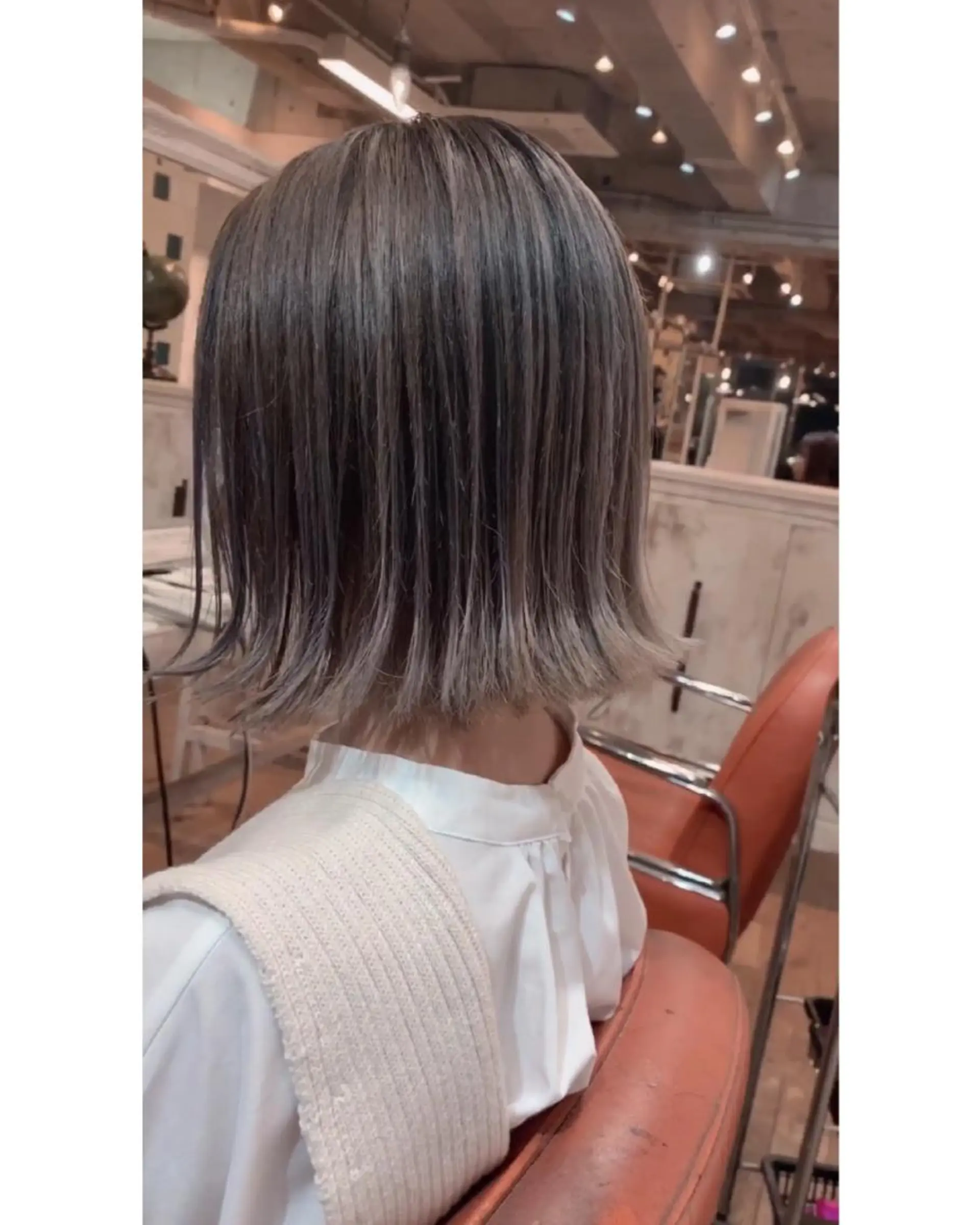 カラー バレイヤージュ ハイライトカラー 石井辰功也 フリーランス美容師のヘアスタイル