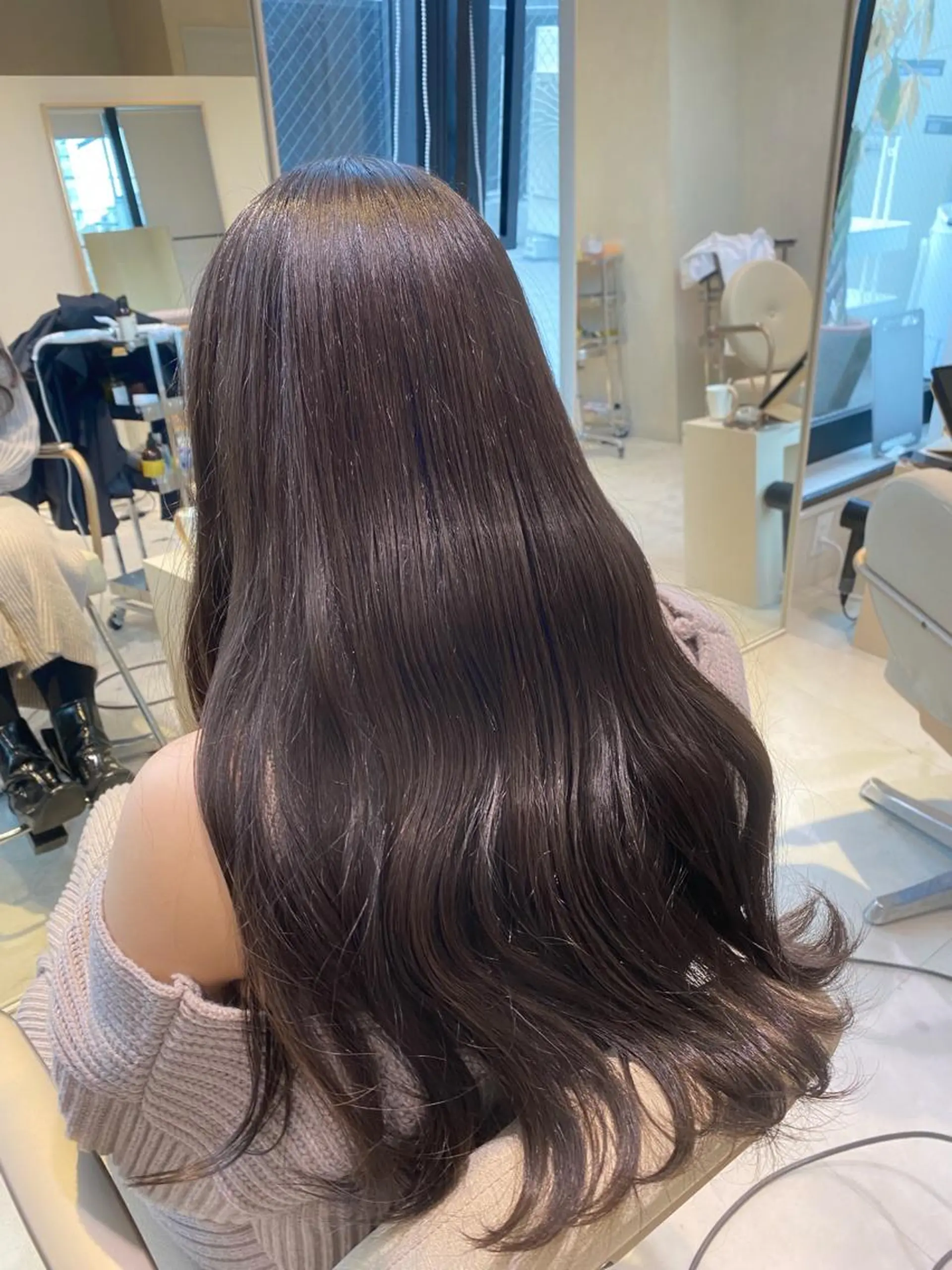ロング カラー ボブ/ミニボブ 透明感カラーkadoのヘアスタイル