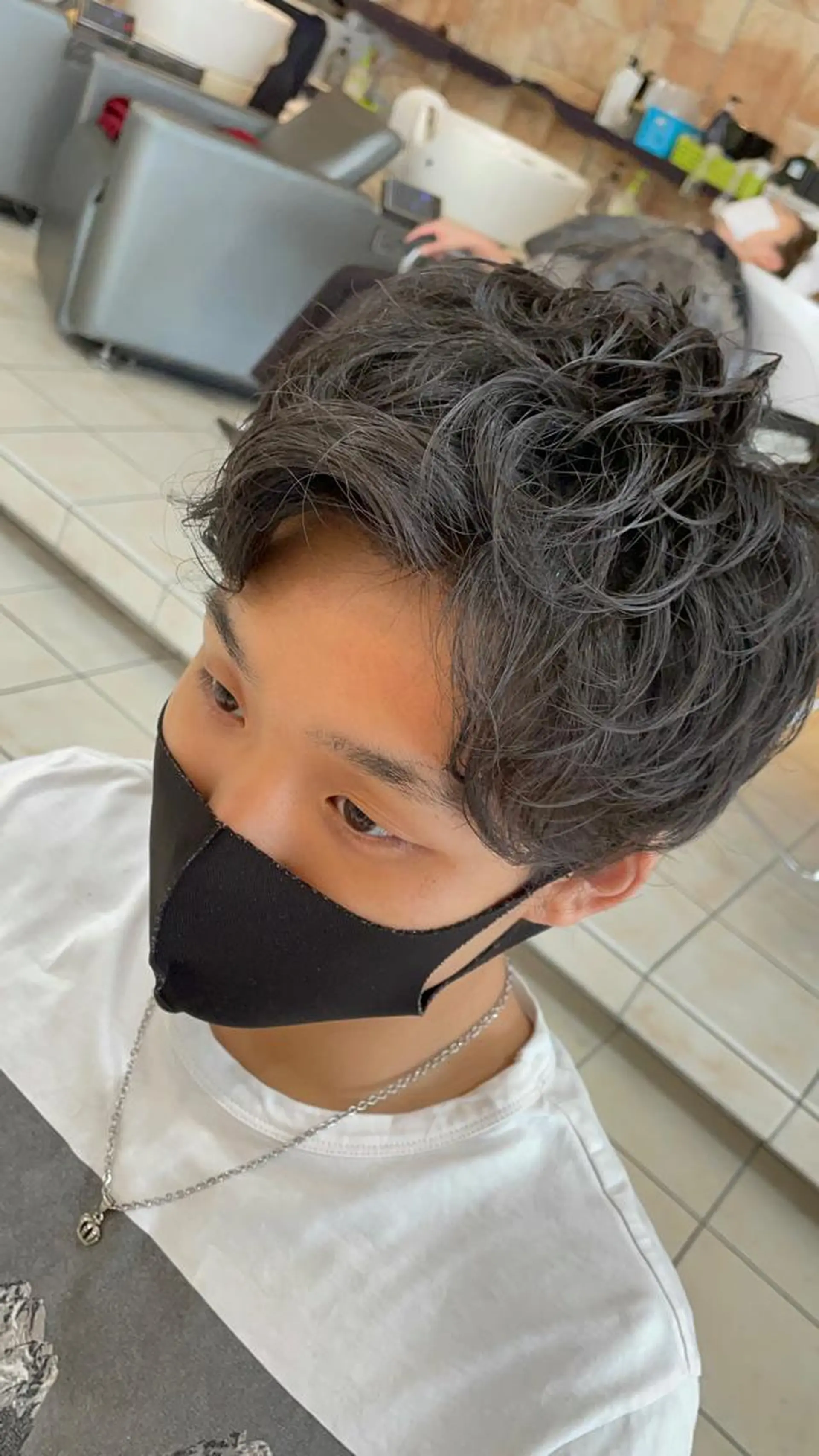 ショート パーマ メンズ シャドウパーマ/縦落 ちパーマ 大久保拓実のヘアスタイル