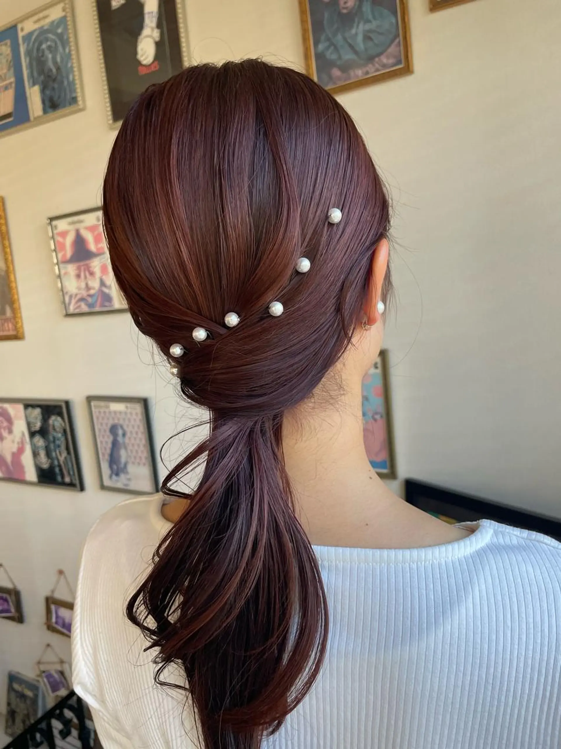 ロング ヘアアレンジ エイジングケア/大人 デザイン/FRAMEのヘアスタイル