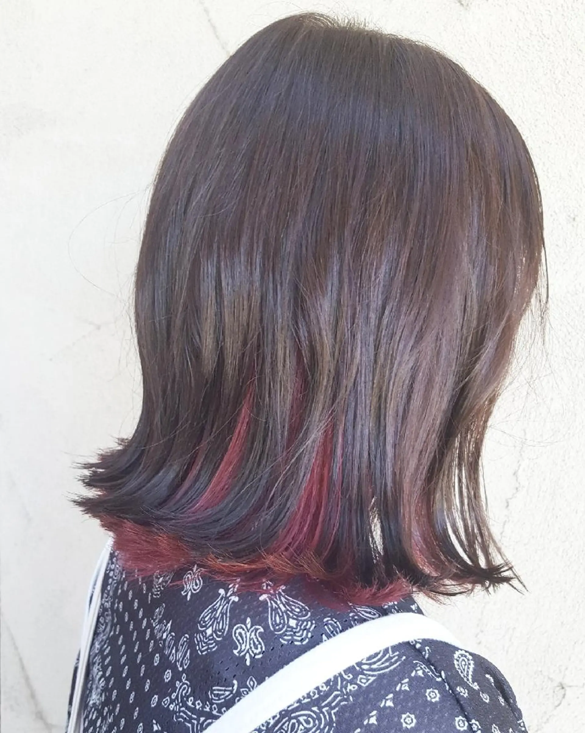 ミディアム カラー しらはま ようこのヘアスタイル