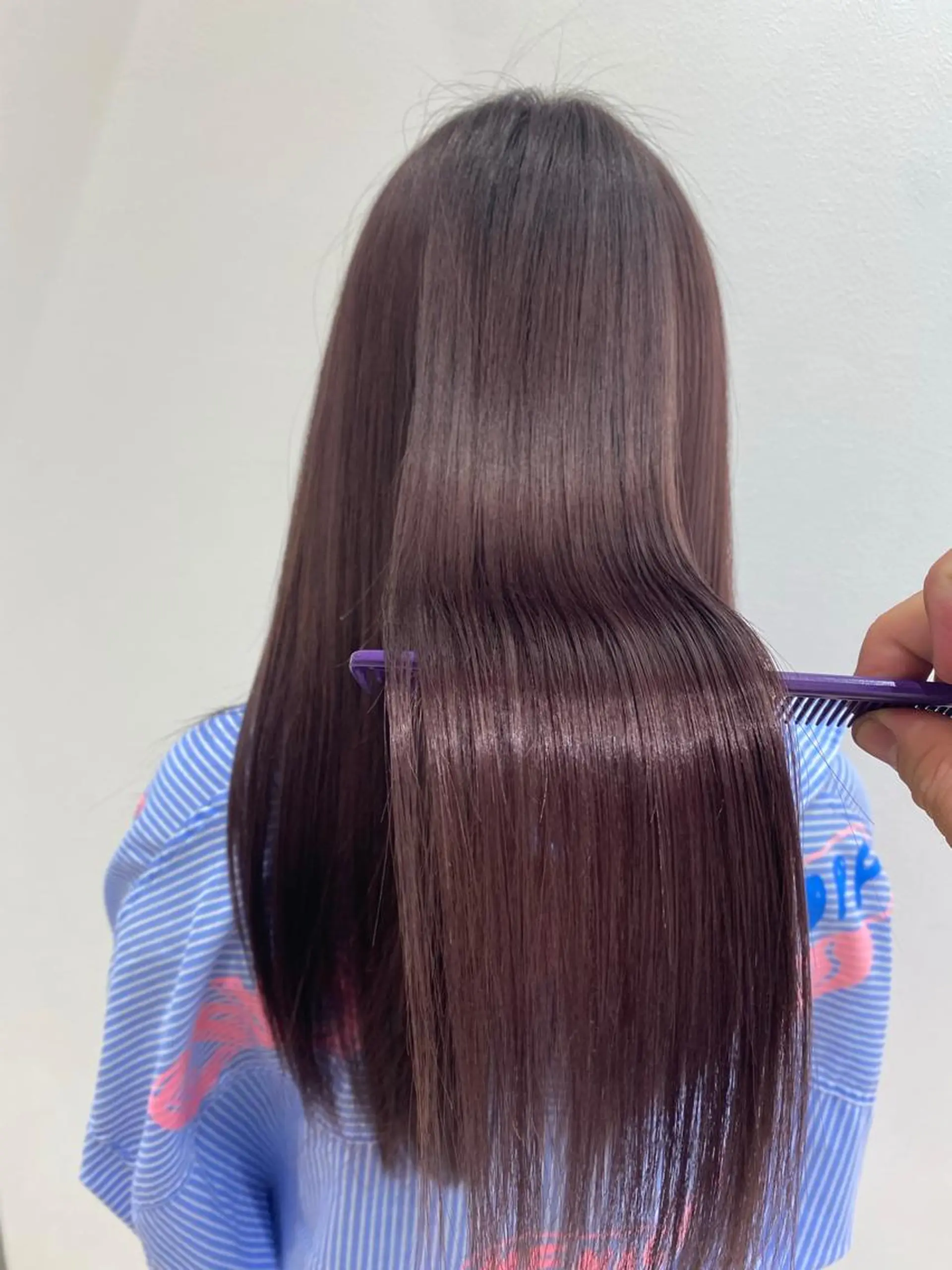 ロング 若山 敦のヘアスタイル