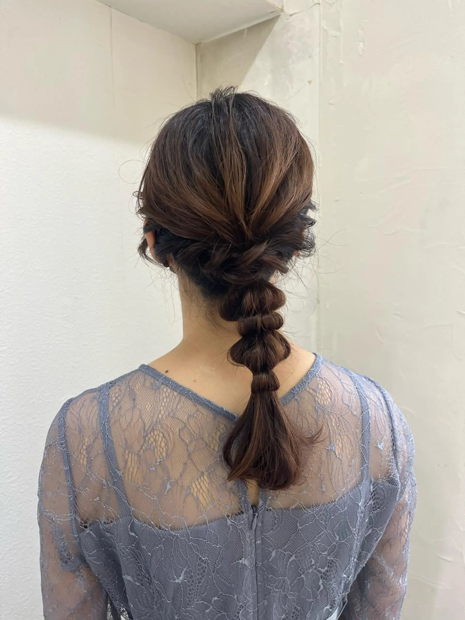 セミロング ヘアアレンジ 🫧tomoka 透明感カラー🫧のヘアスタイル