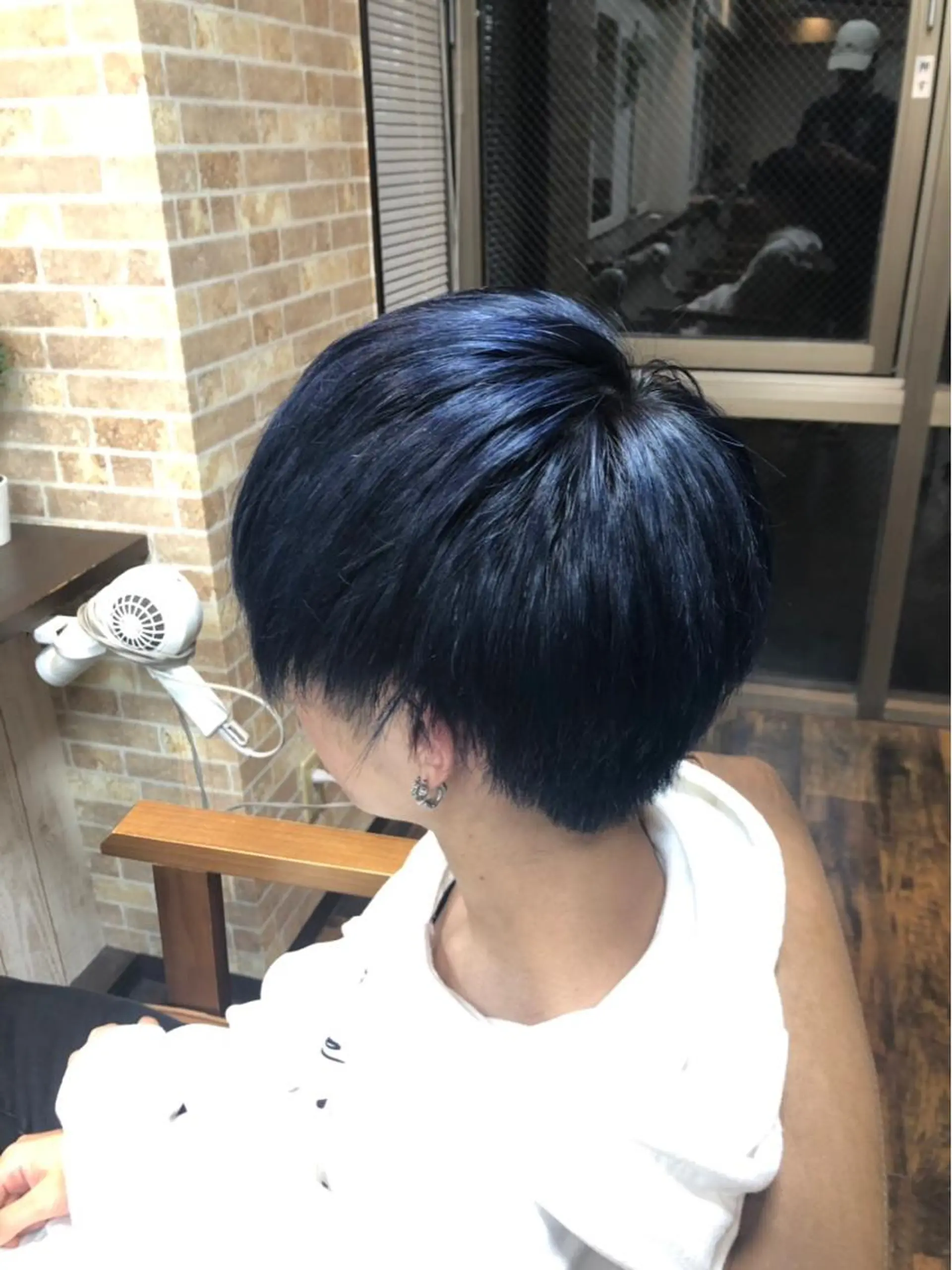 カラー メンズ ネイビーカラー 大久保 知矢のヘアスタイル