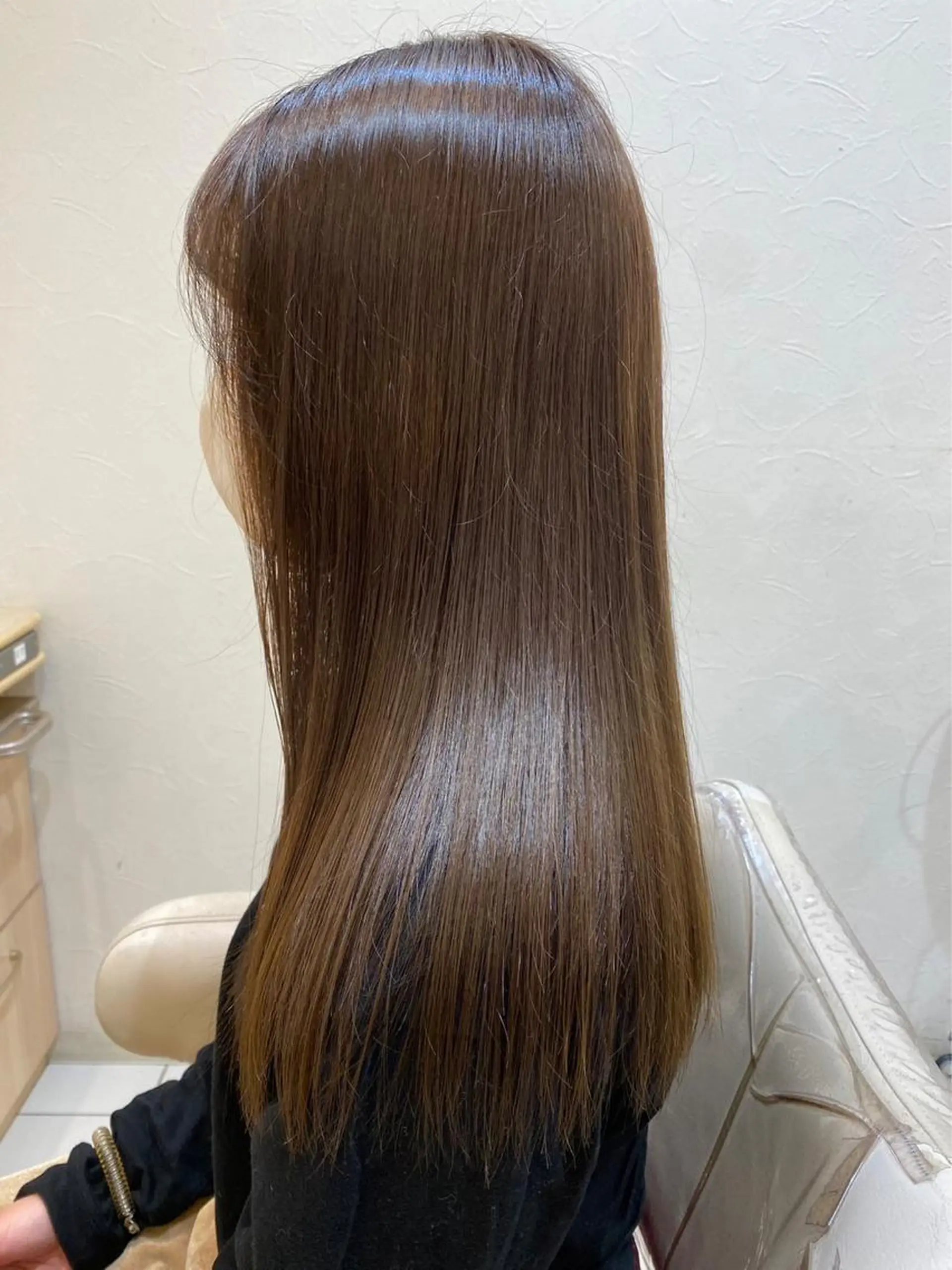 ロング 縮毛矯正 ヘアカラー トリートメント 渡辺 愛枝/艶カラー🩵のヘアスタイル