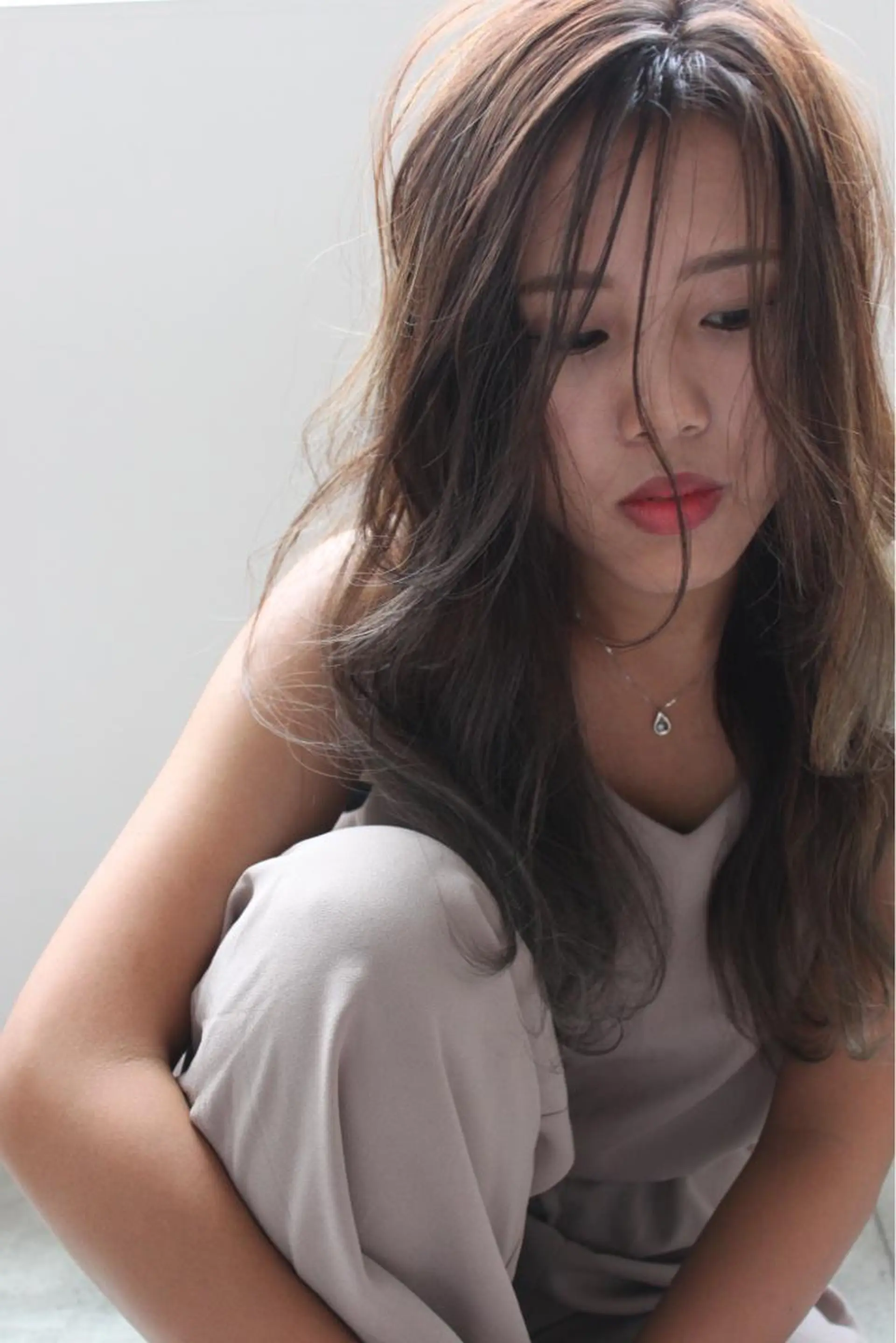 ロング カラー アッシュ ハイライトカラー ハイライト カット ヘアカラー トリートメント 髪質改善/美髪矯 正ヤマモトハルキのヘアスタイル