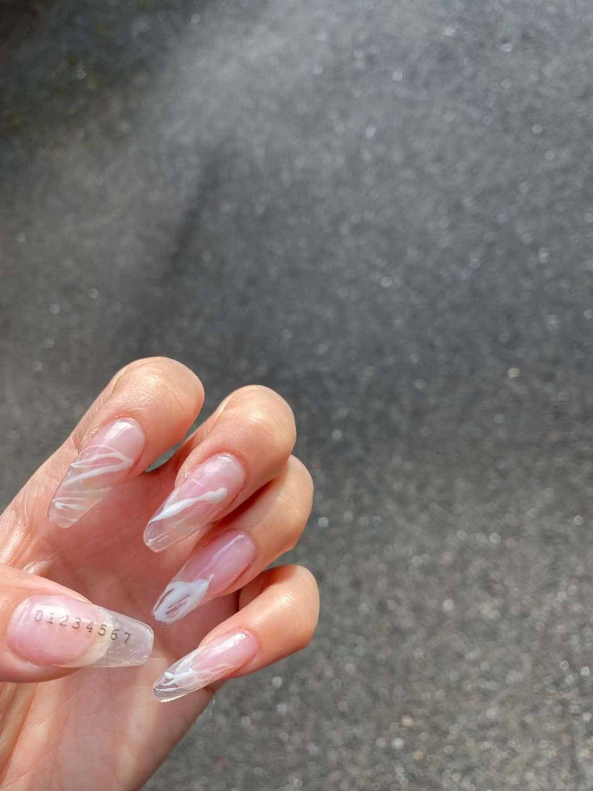 ネイル クリアネイル シンプルネイル ハンドネイル akita kazumiのネイルデザイン