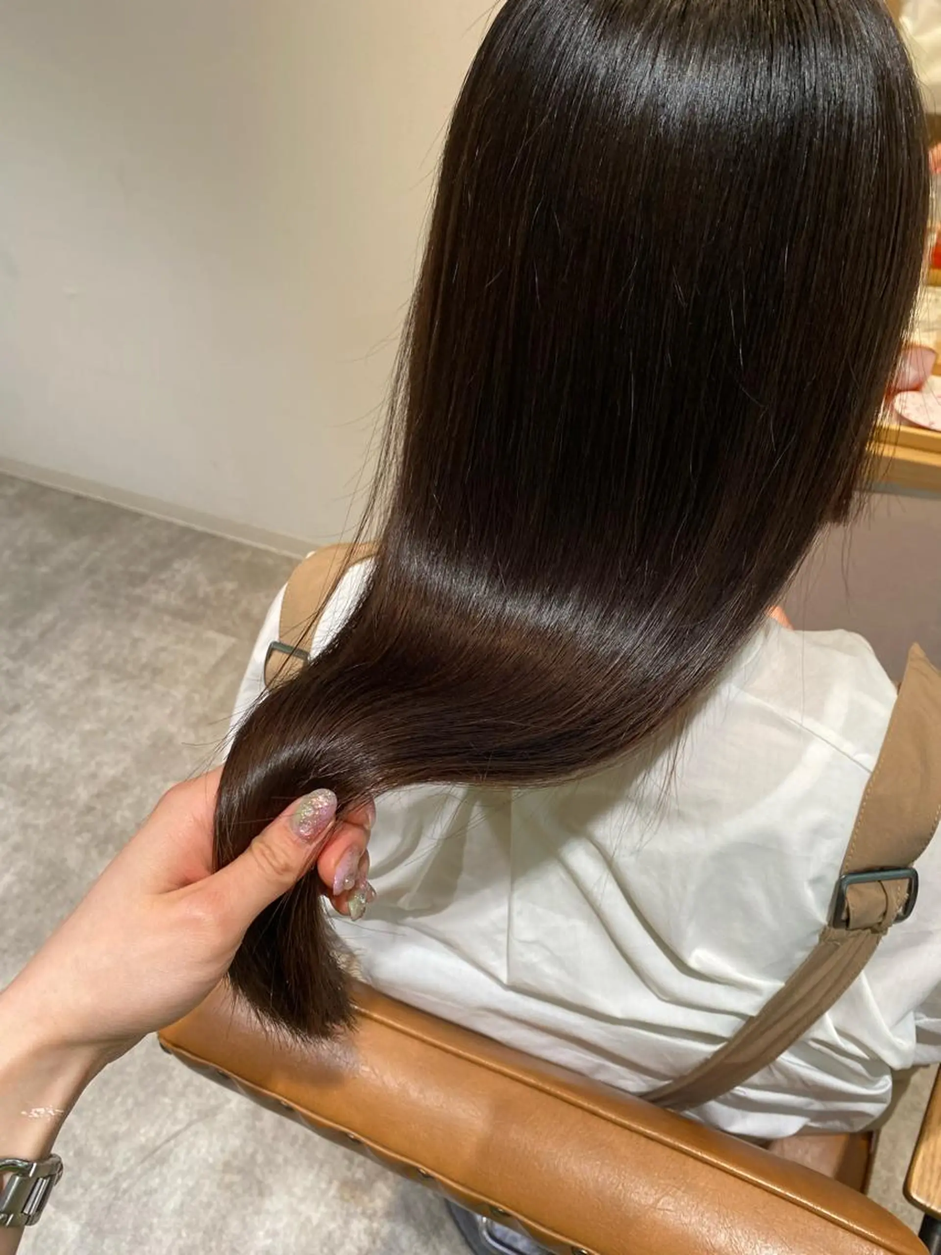 ロング 髪質改善 縮毛矯正 カット 縮毛矯正 オスズ 🎀´-のヘアスタイル