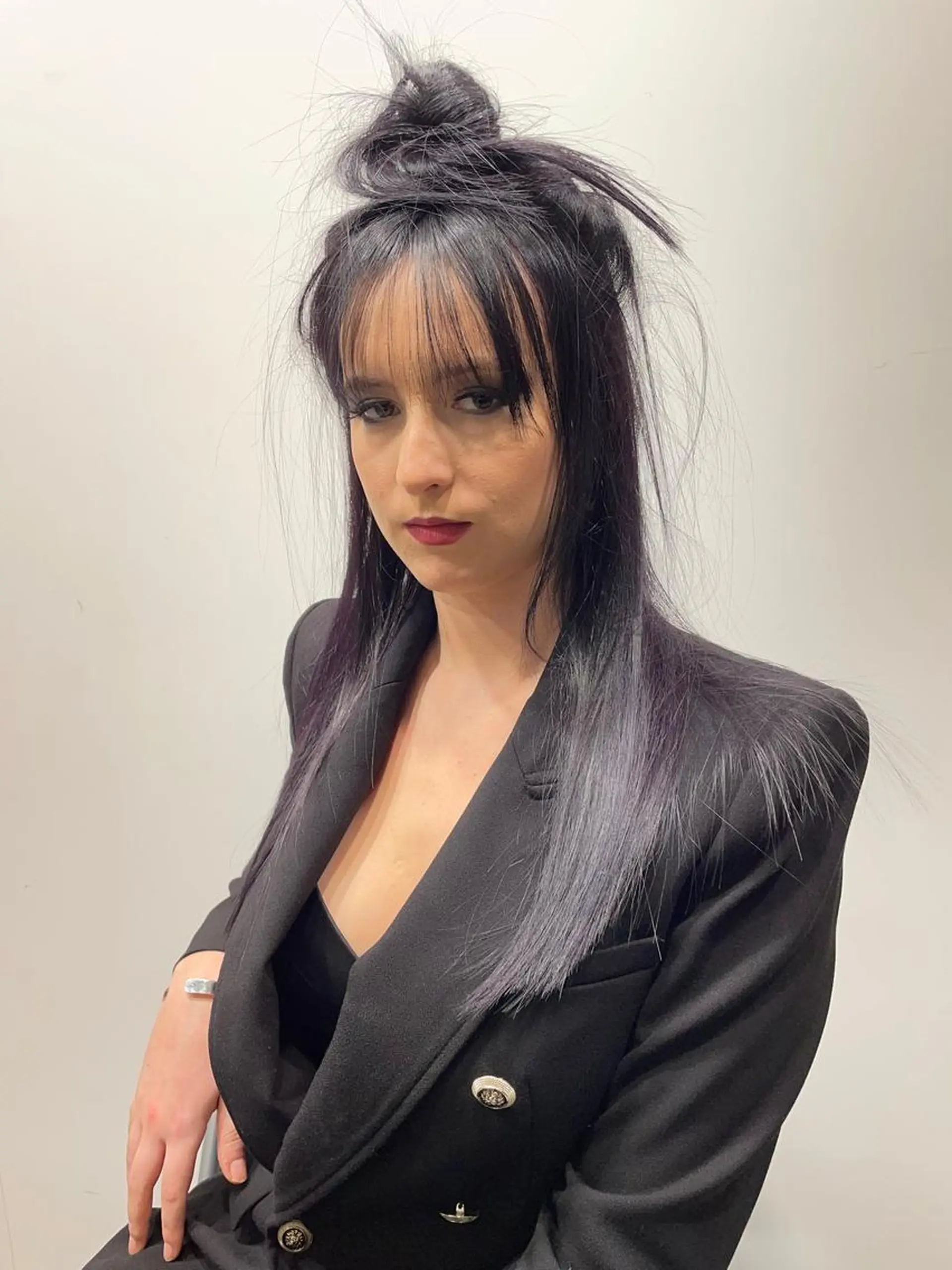 ロング カラー パープルカラー シルバー scene自由が丘所属・自由が丘/メンズ/ ボブ/田丸のヘアスタイル