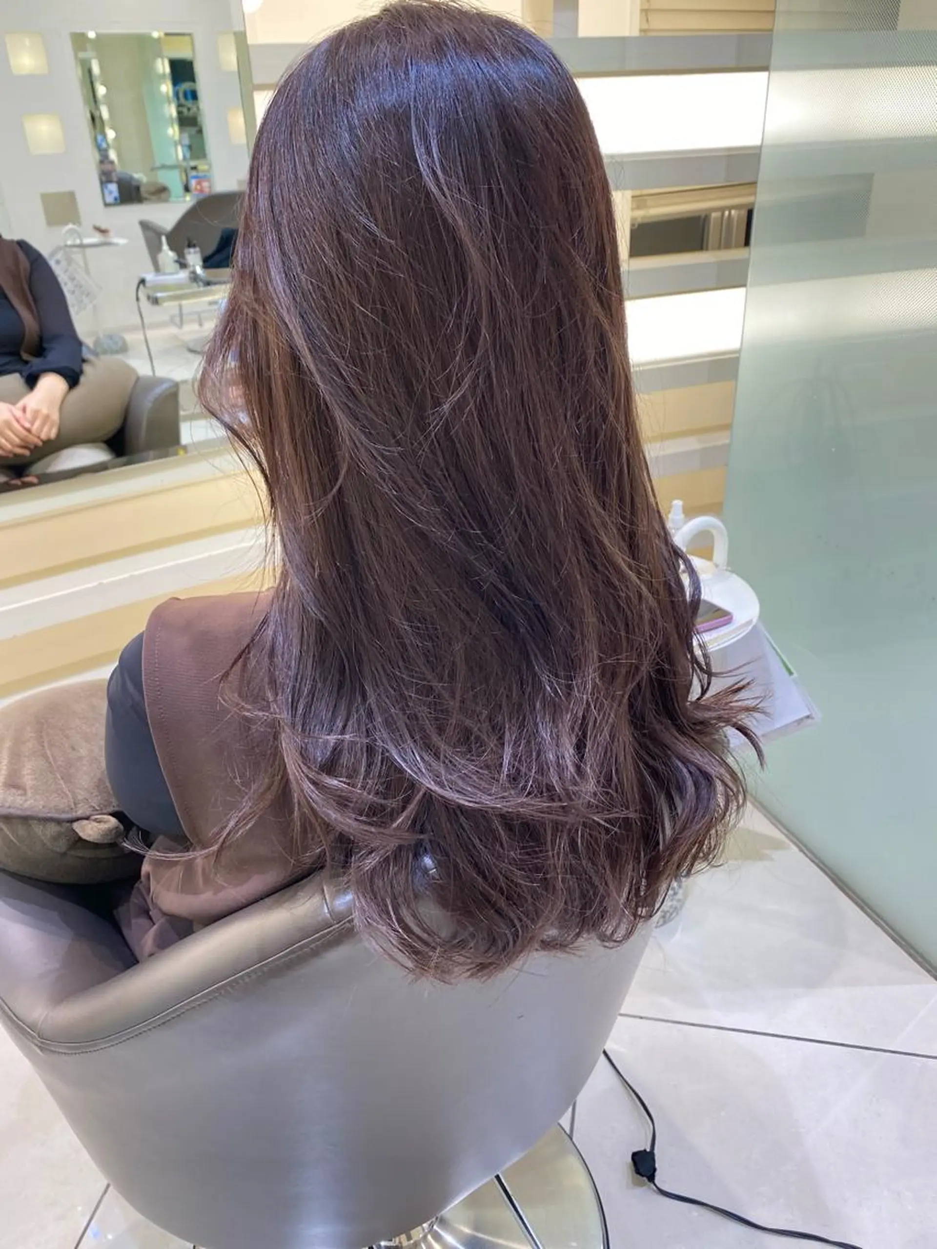 ロング カラー カット ヘアカラー レイヤーカット/ ハイライト　千咲季のヘアスタイル