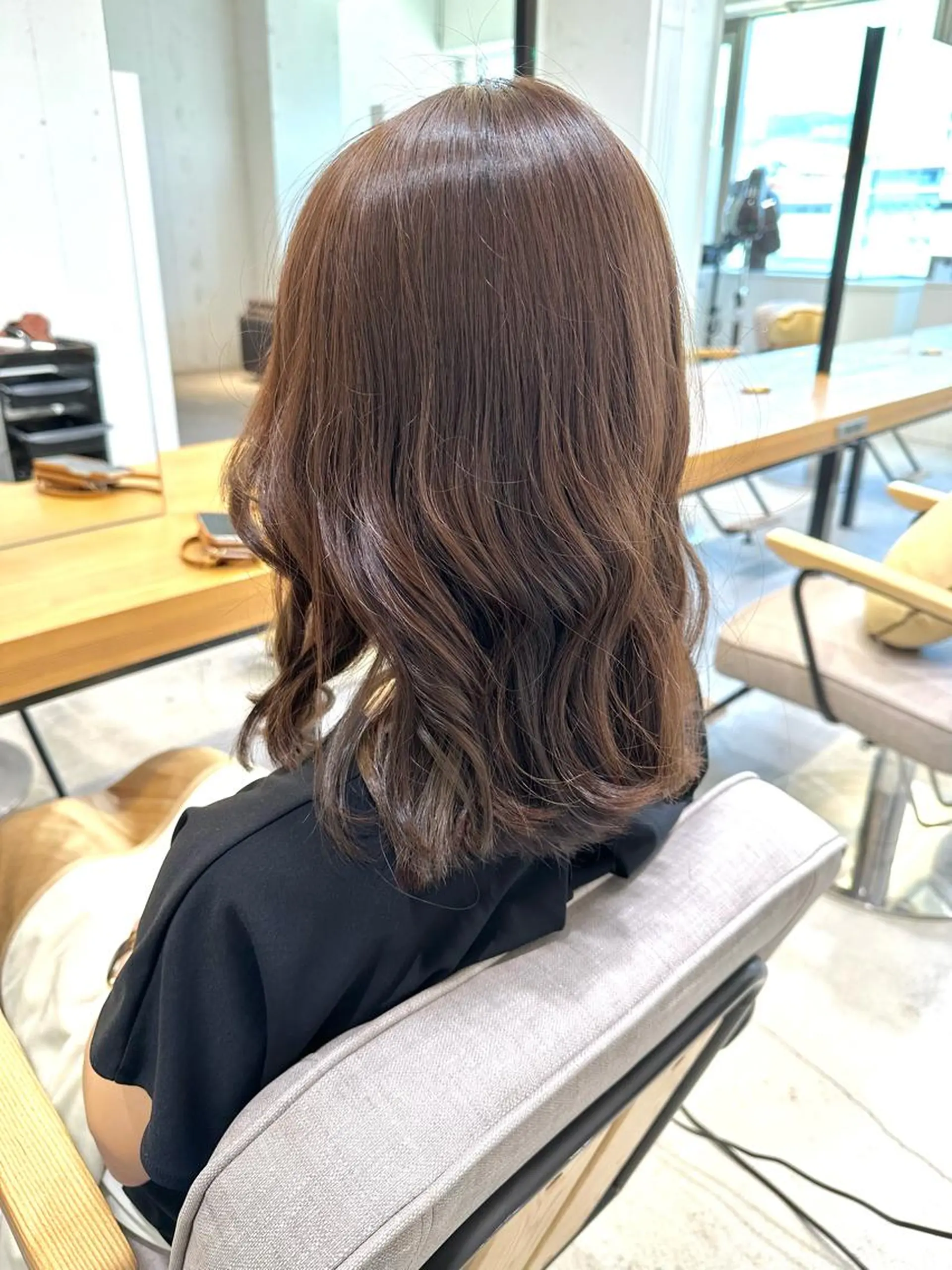 セミロング カット ヘアカラー トリートメント 上野湧太 髪質改善/艶カラーのヘアスタイル