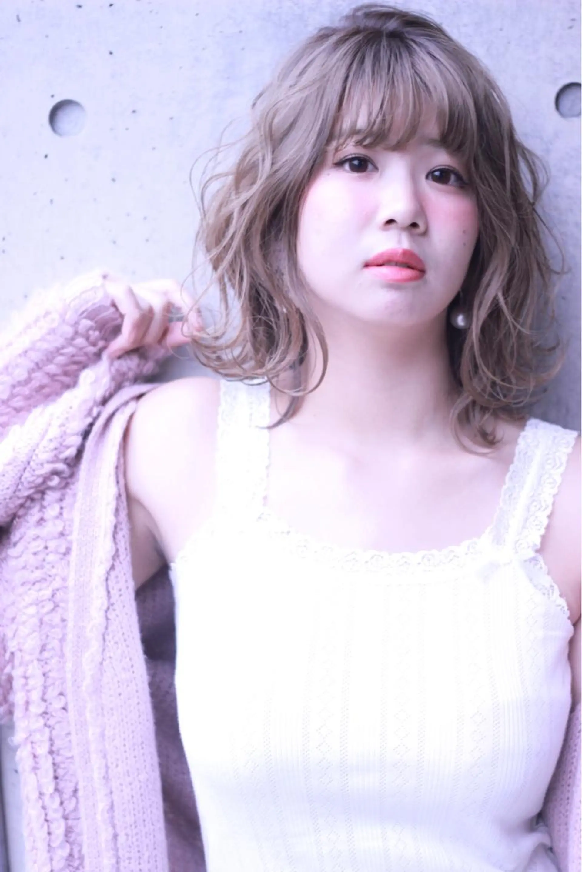 ミディアム カラー 及川 光のヘアスタイル