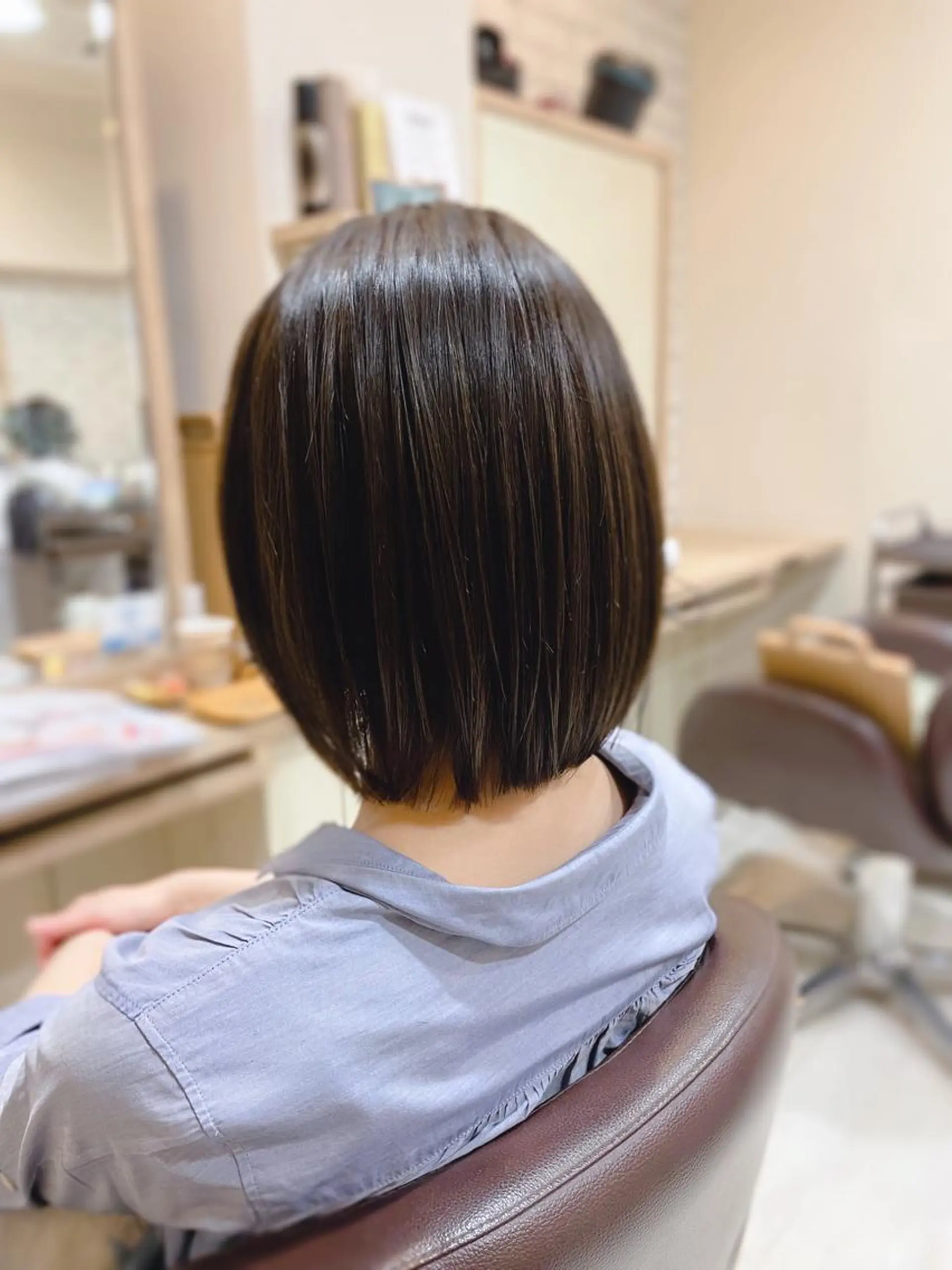 ミディアム ボブ 清水 有実子のヘアスタイル
