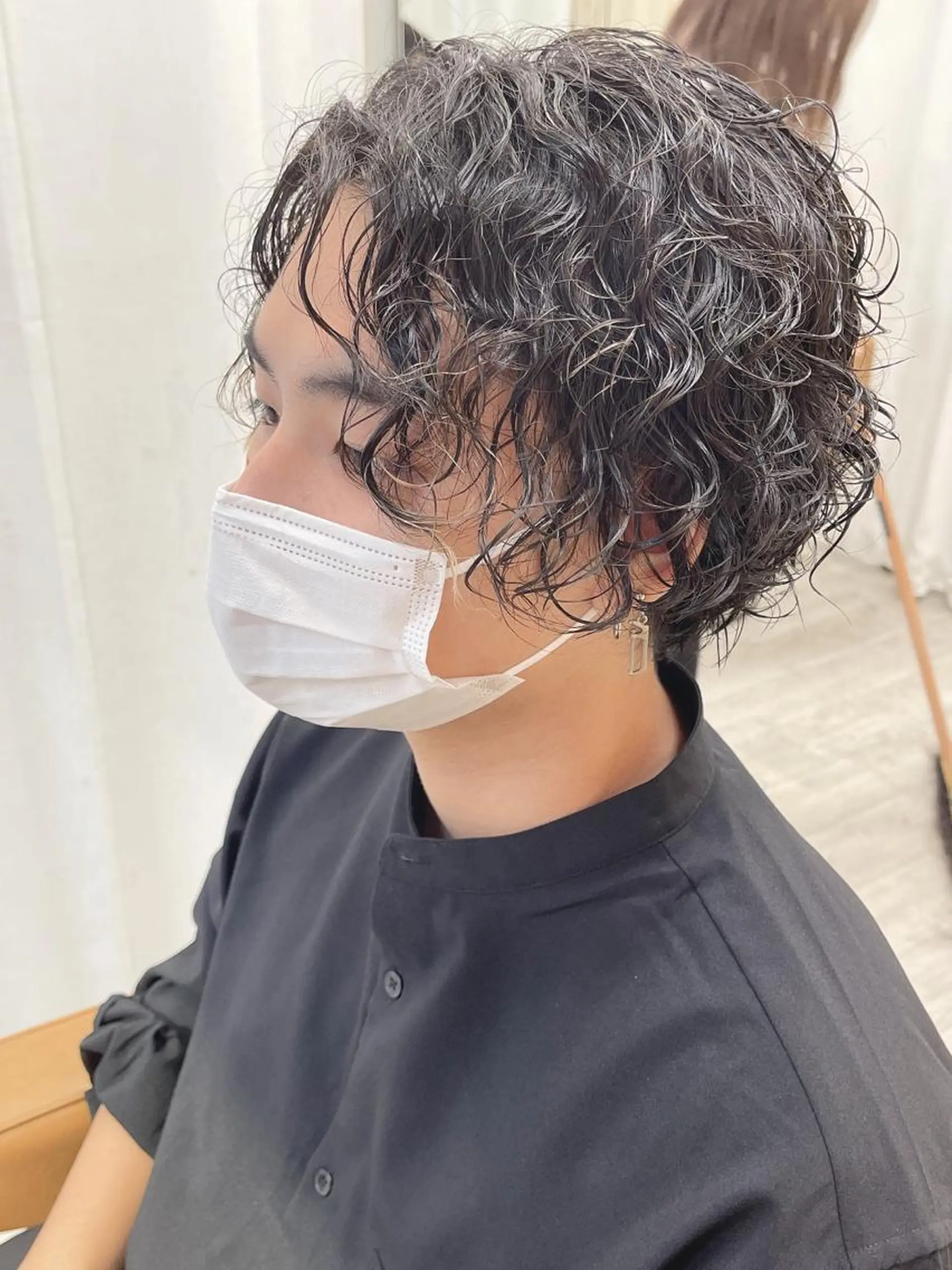 ミディアム パーマ メンズ カット パーマ トリートメント 【大宮】 メンズ専門吉川のヘアスタイル