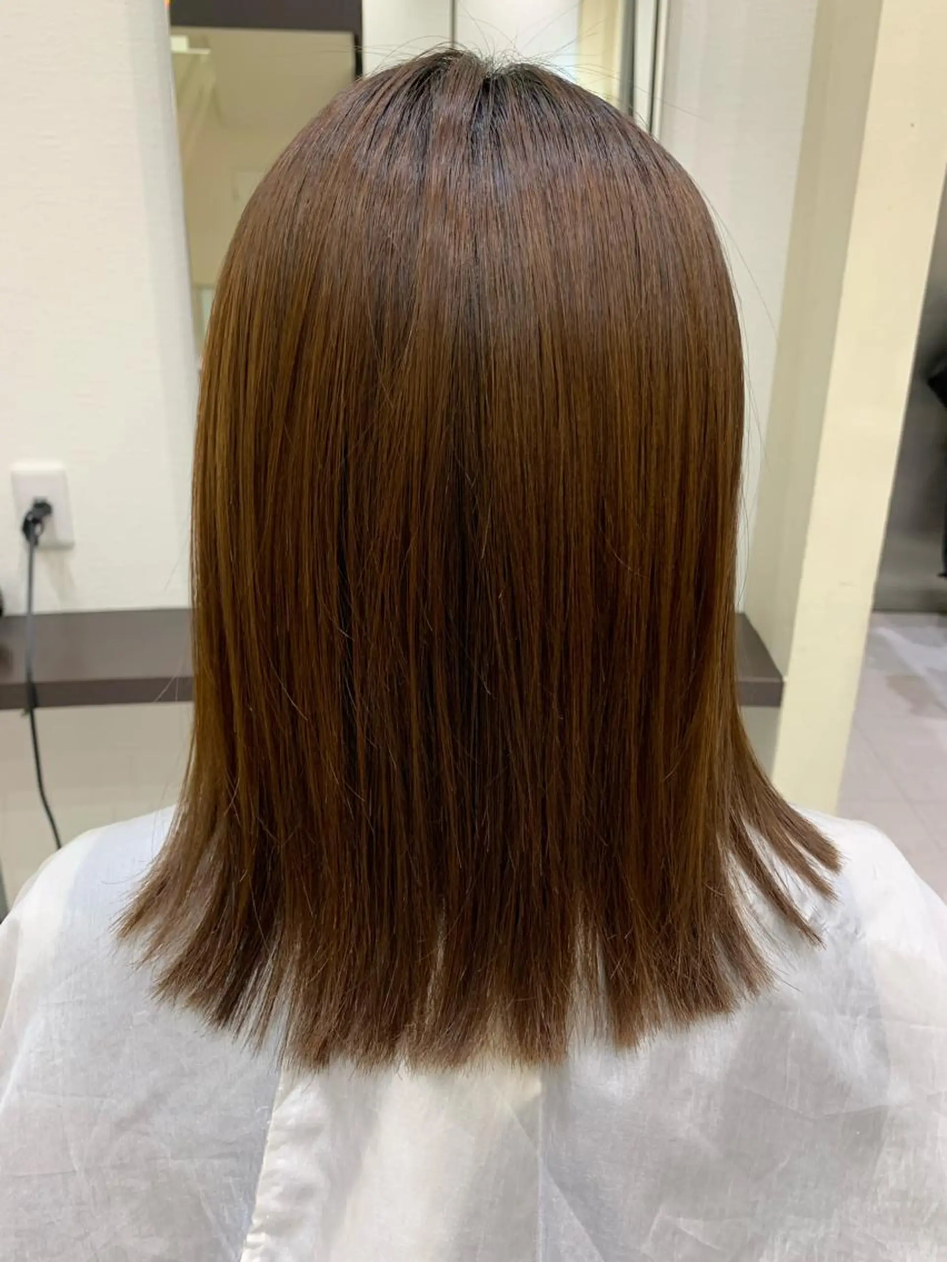 ミディアム パーマ 縮毛矯正 トリートメント 加藤 大波のヘアスタイル