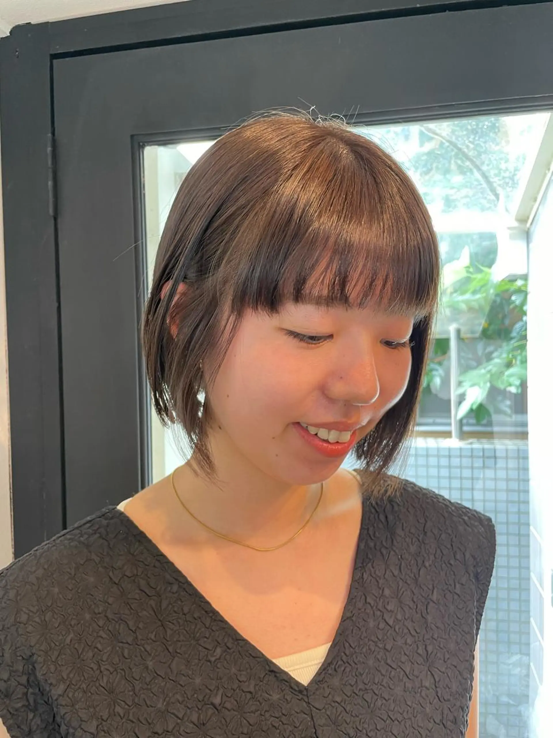 ショート ボブ yu-kaハッシュ カット/韓国レイヤーのヘアスタイル