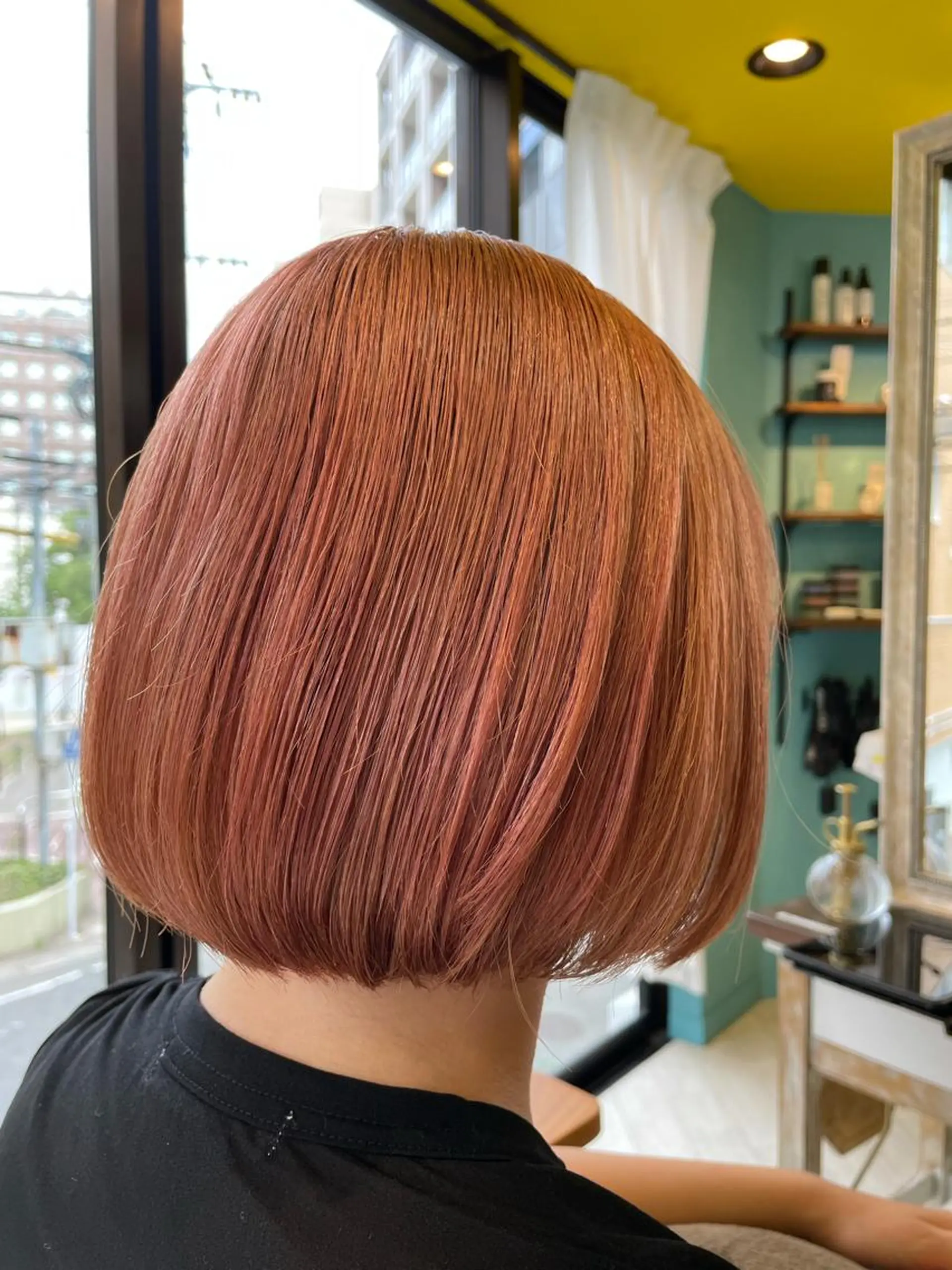 ミディアム ヘアカラー トリートメント 末石 智のヘアスタイル