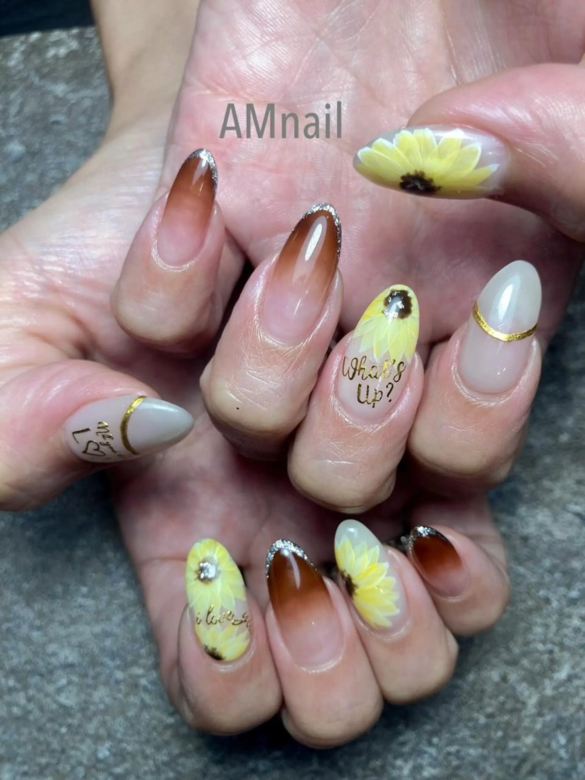 ネイル アートネイル 持ち込み ハンドネイル Am:nail 柏 SUE（スゥ）のネイルデザイン