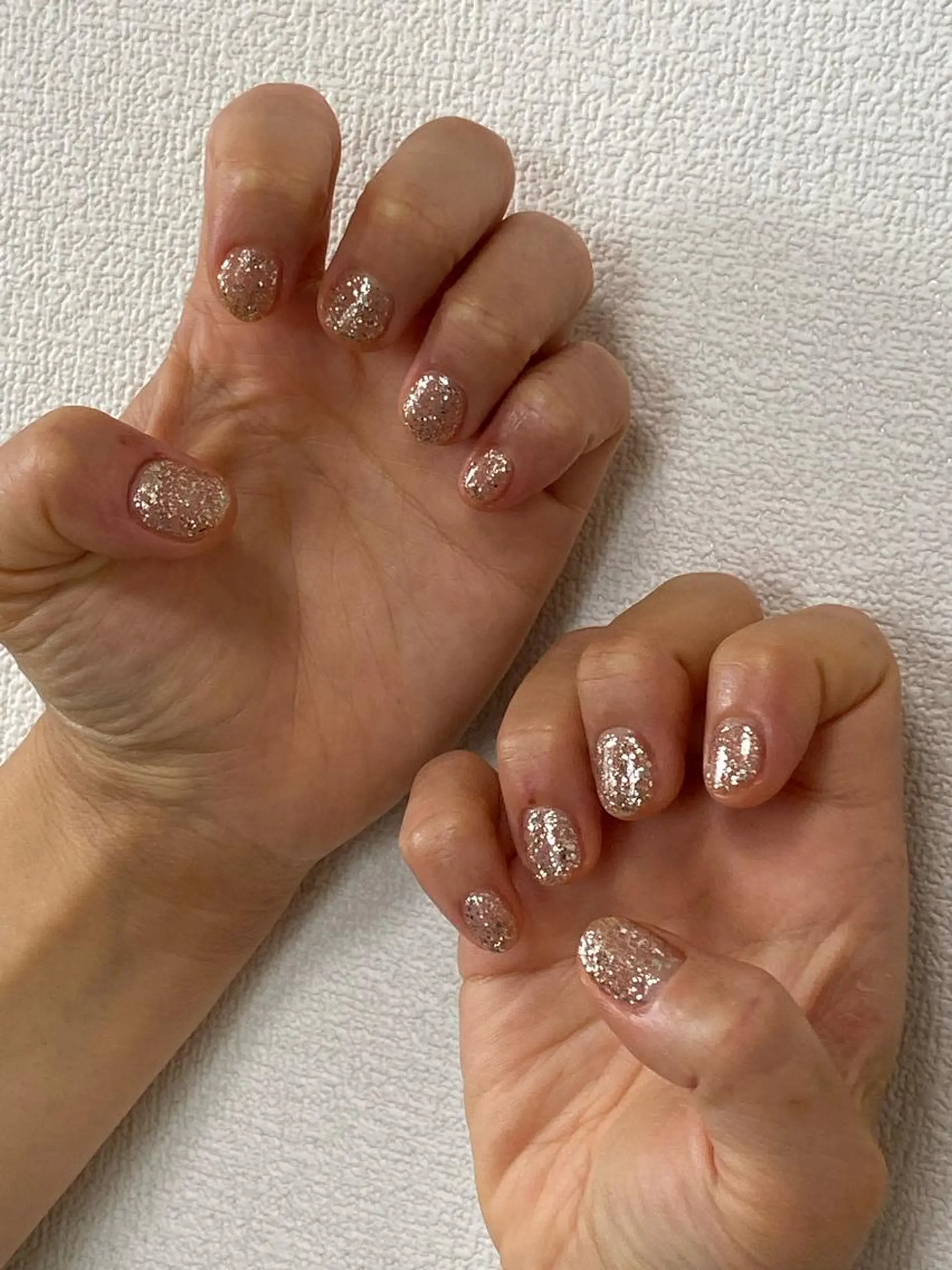 ネイル キラキラネイル ハンドネイル 自宅サロン FeelFreeのマツエク・マツパデザイン