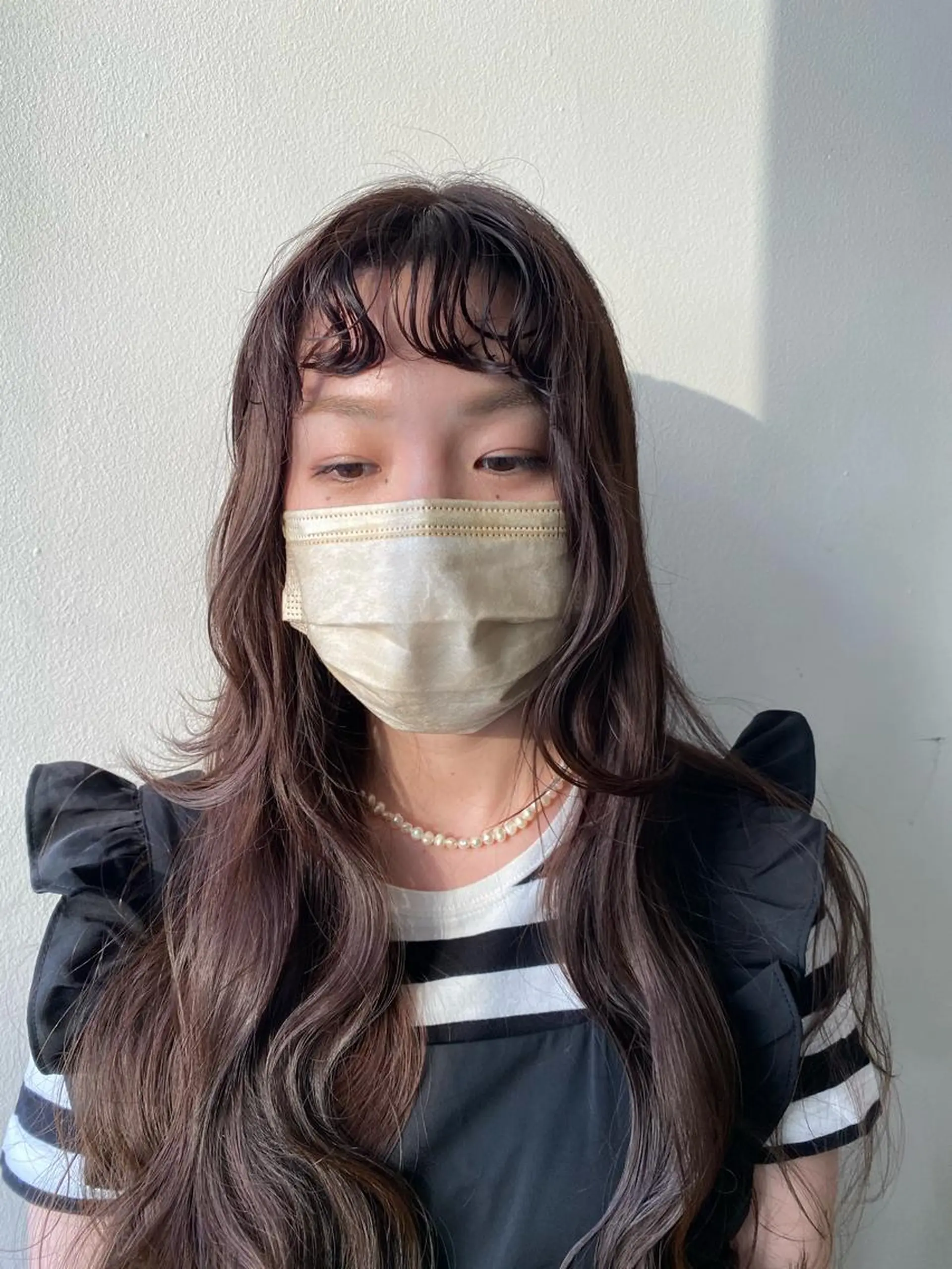 ロング カラー パーマ ラベンダーカラー ラベンダーピンク ピンクカラー 🌸透明感艶 カラー🌸Yuukiのヘアスタイル