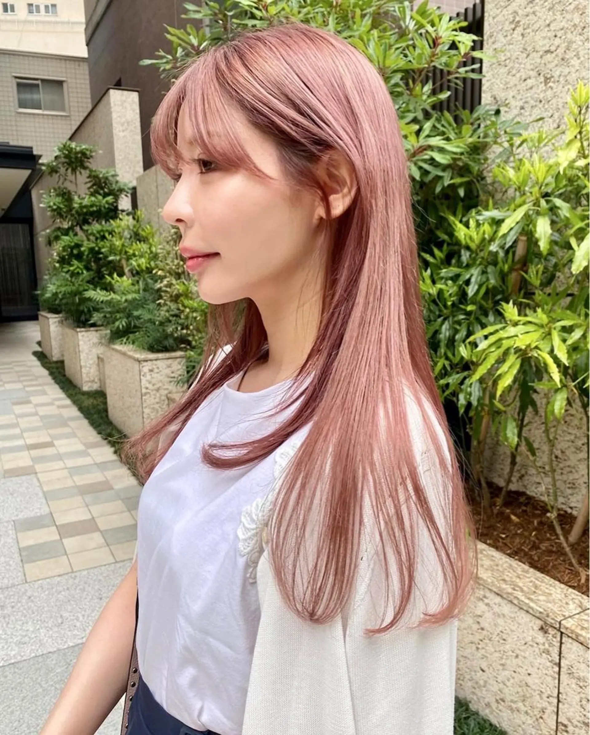 ロング カラー ピンクカラー ハイトーン/デザイン hirokiのヘアスタイル