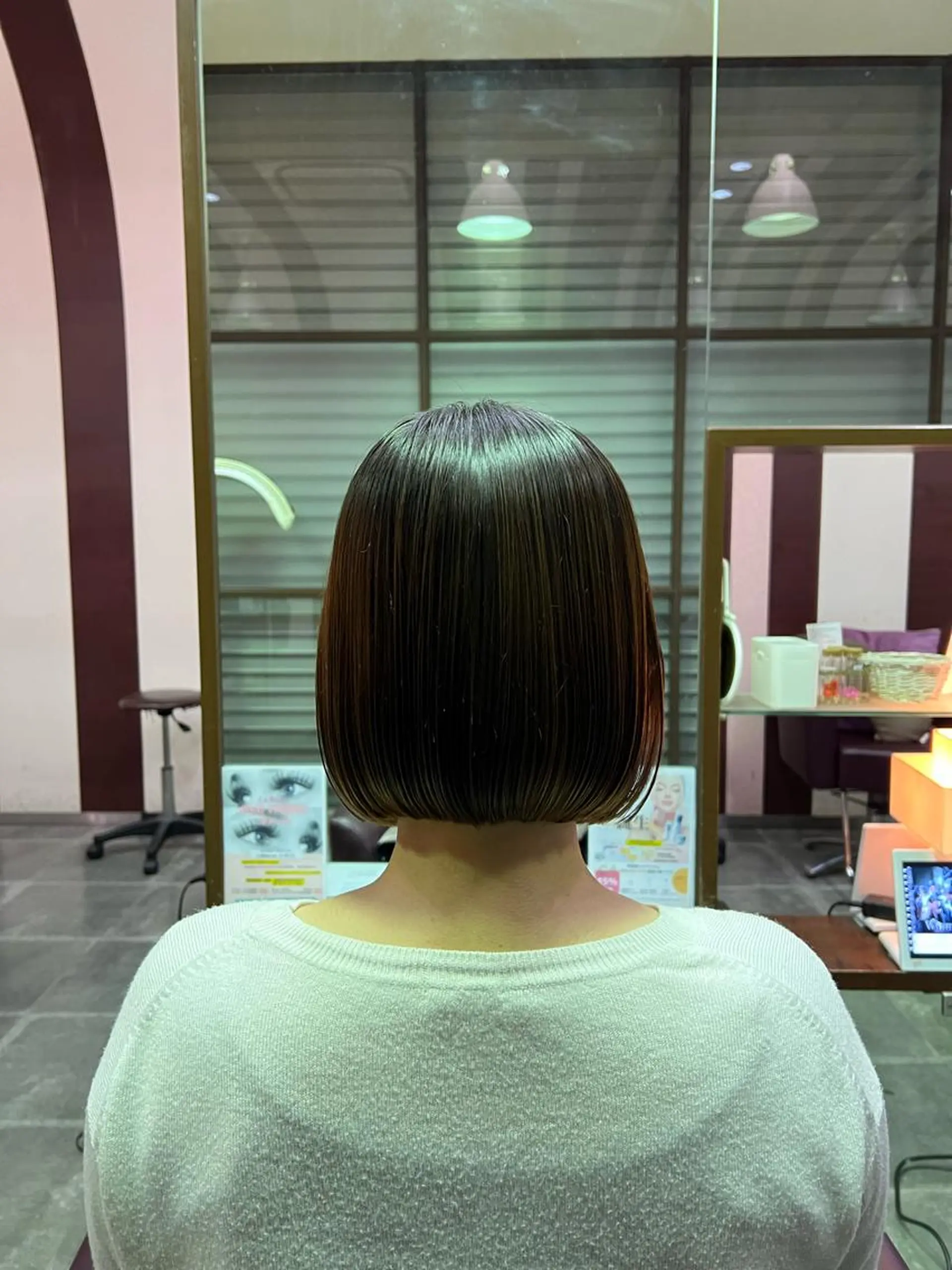 ミディアム 北浜 カットモデル募集のヘアスタイル