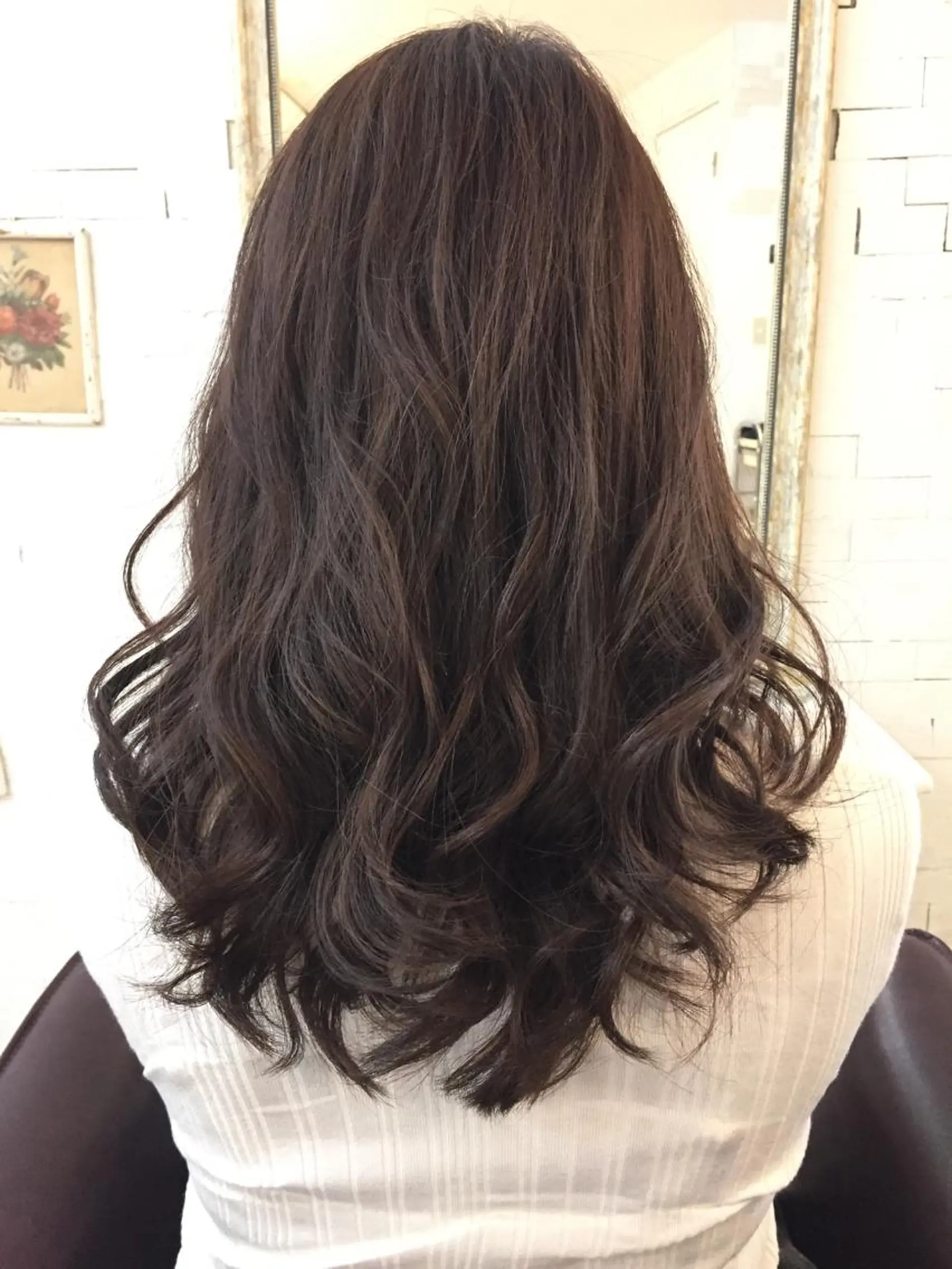 ミディアム セミロング カラー グレージュ ハイライトカラー ラベンダーカラー ラベンダーグレージュ ラベンダーグレー 【代表】田川 祐也のヘアスタイル