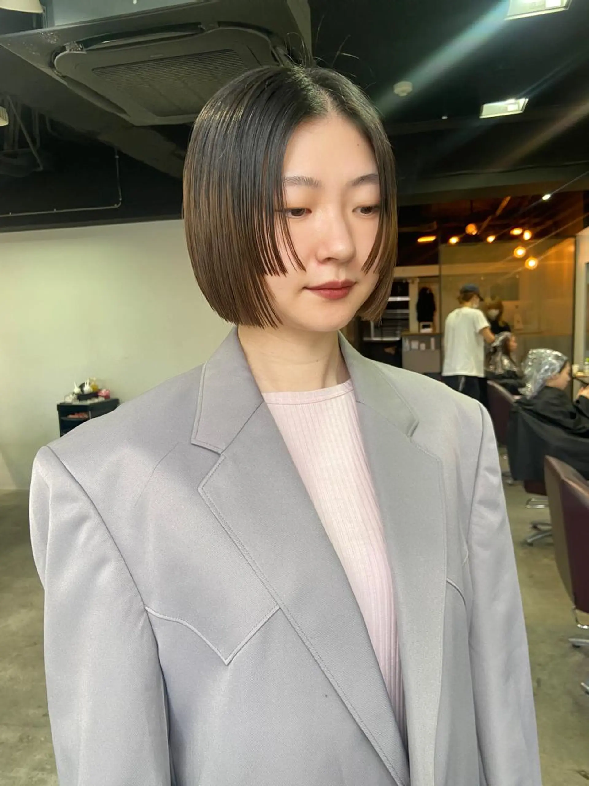 ショート 地毛風艶カラー🌿 喜多夏海のヘアスタイル