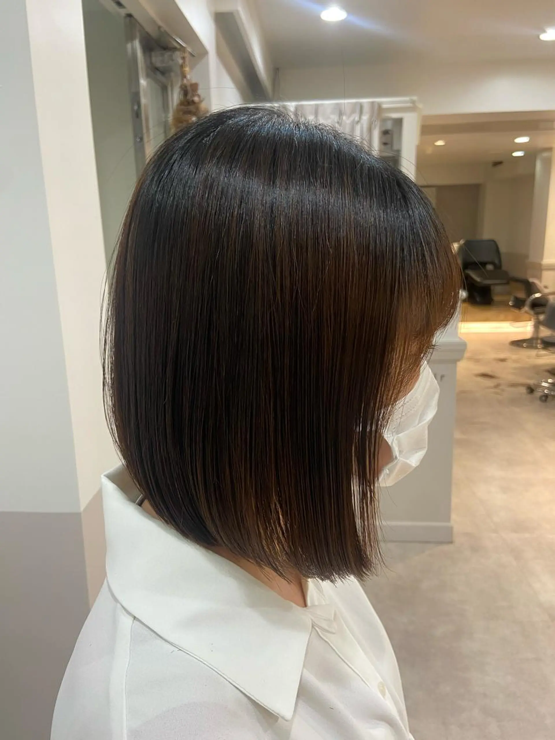 ミディアム 縮毛矯正 山下夕月 ショート🫧ボブのヘアスタイル